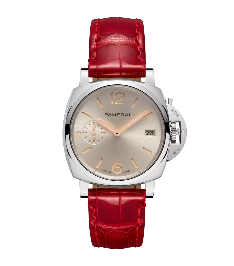 Panerai Stainless Steel Luminor Due Watch 38mm Beige