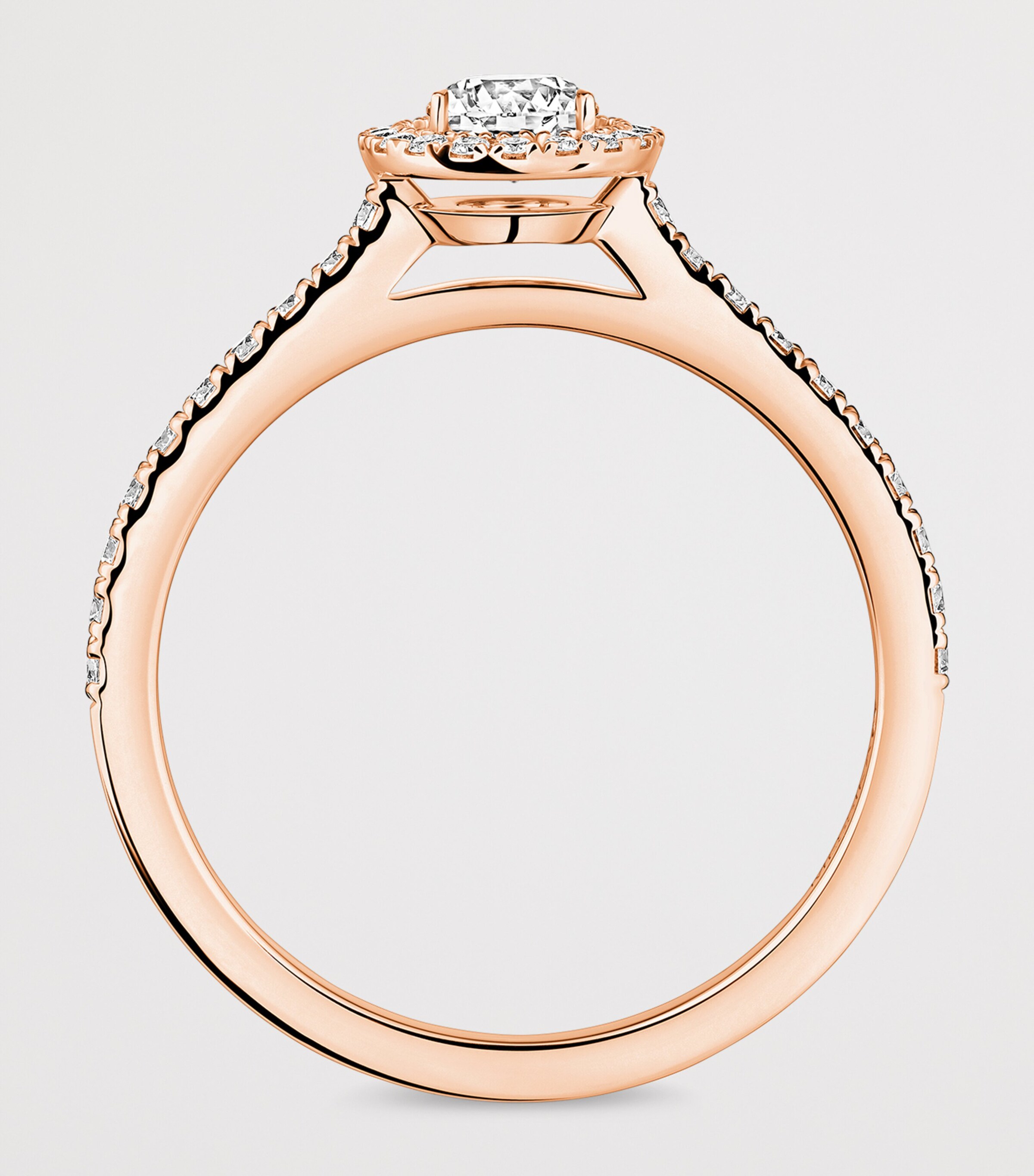 Messika Joy Pink Gold and Diamond Ring Pink Gold Image 2