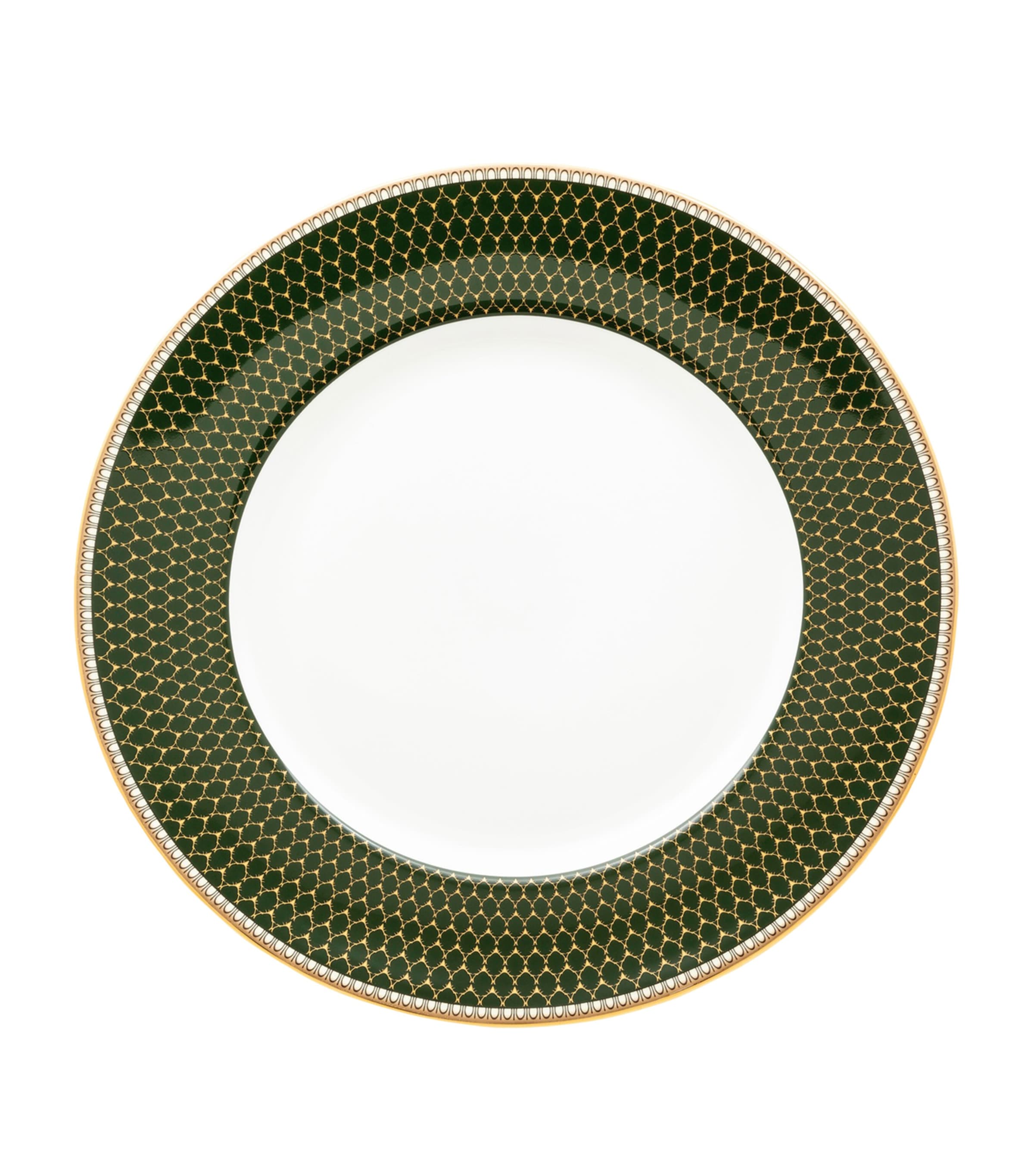 Halcyon Days Antler Trellis Plate In Green