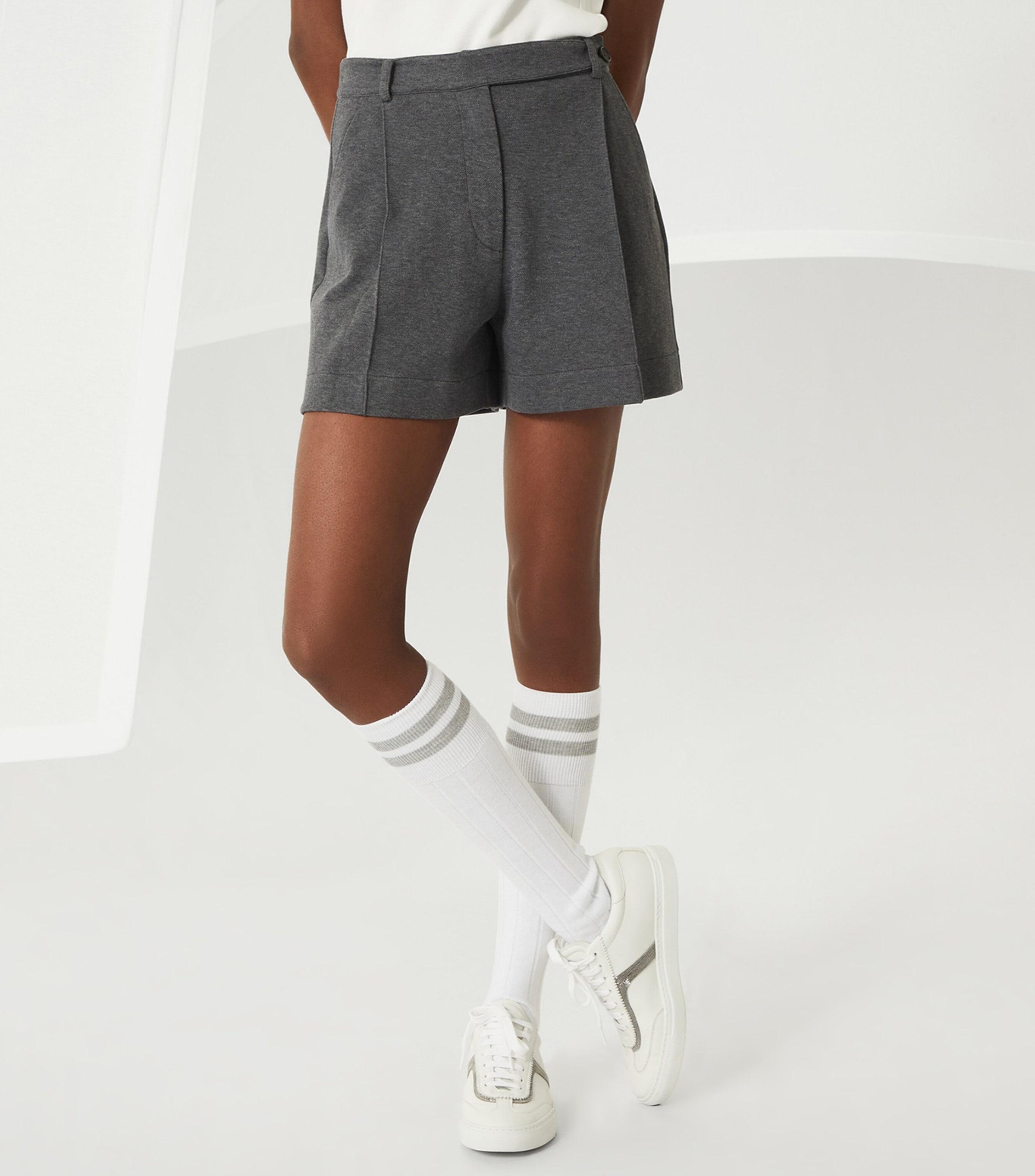 Brunello Cucinelli Techno Cotton Piqué Shorts | Harrods US