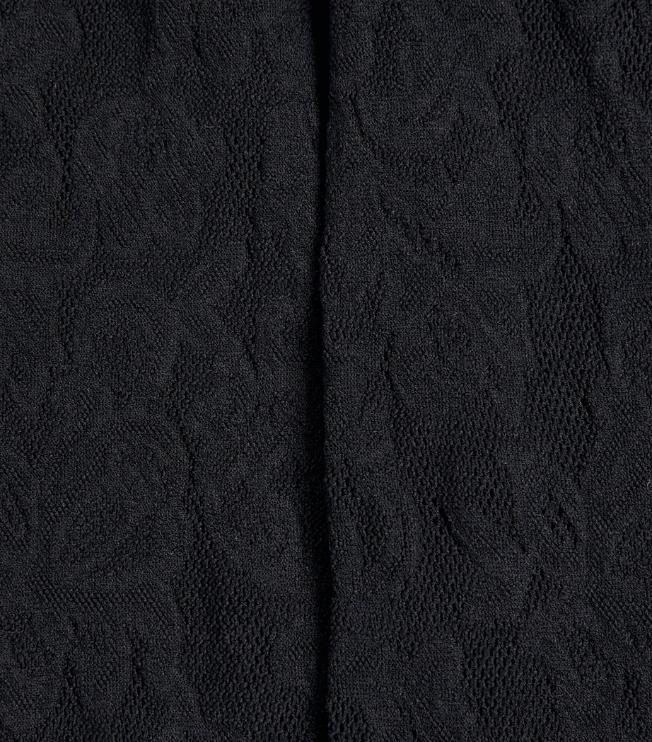 Lace Long-Sleeve Maxi Dress OBSIDIAN Image 5