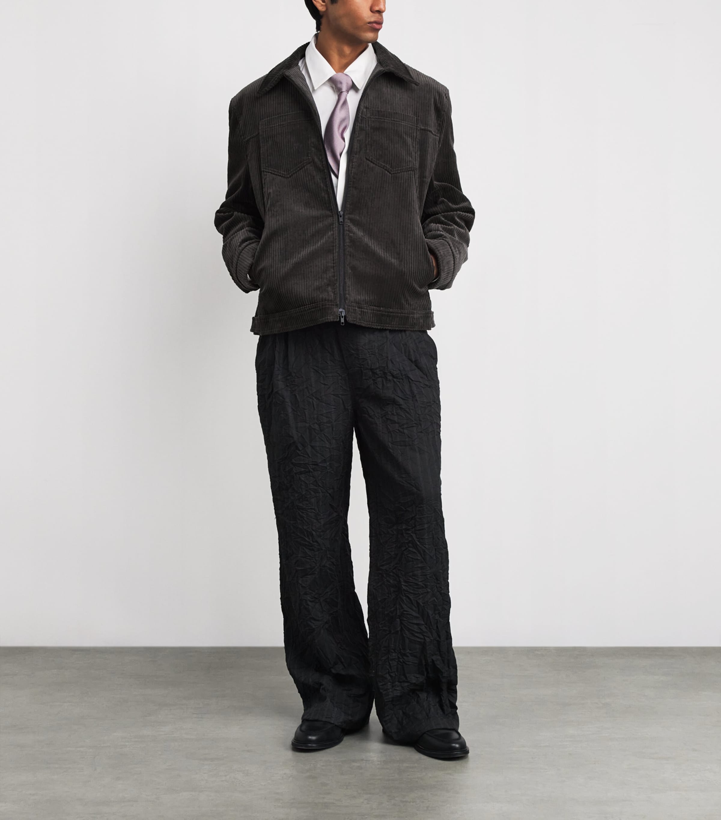 Stretch-Cotton Corduroy Norton Jacket GREY Image 2