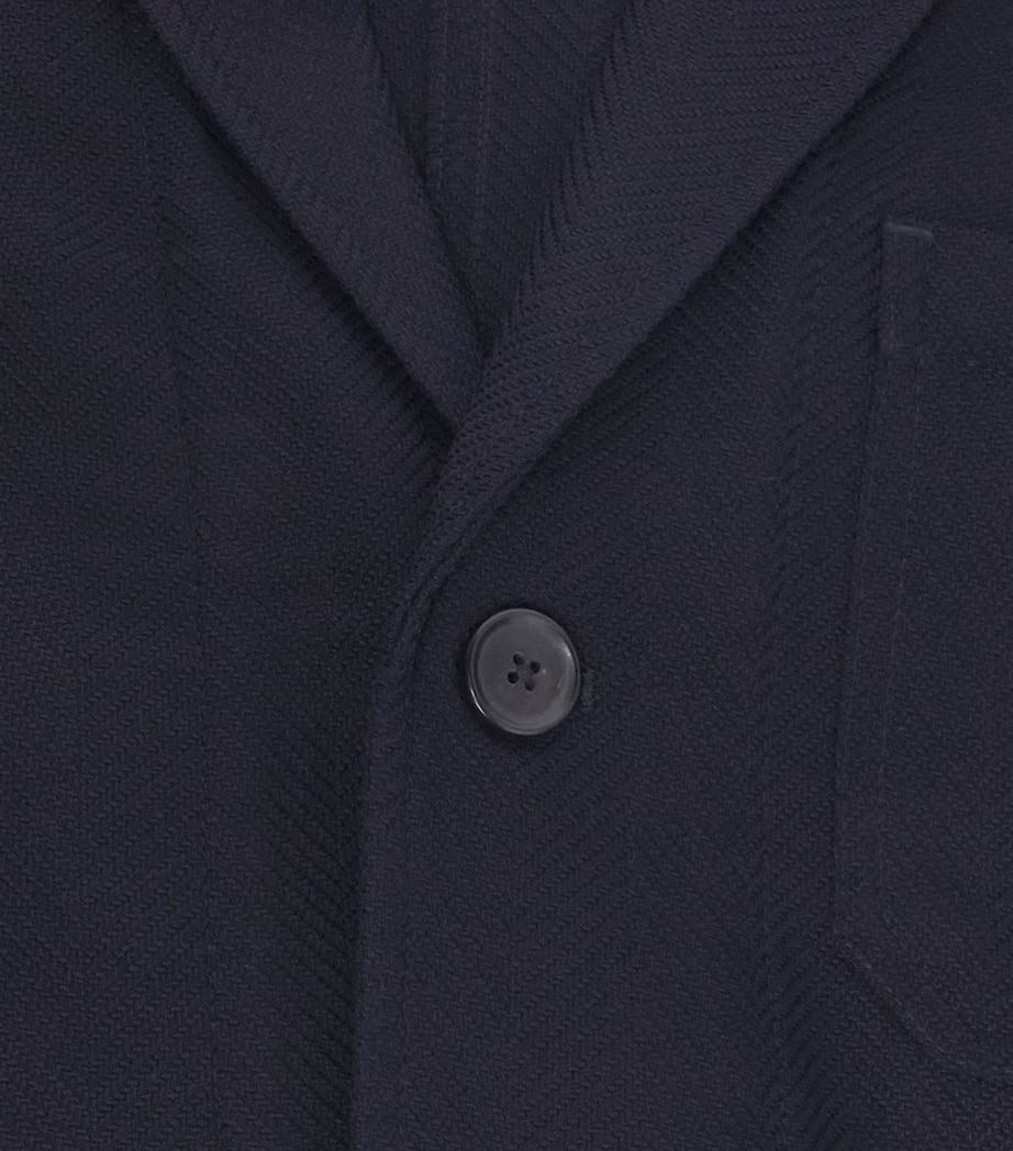 Paul Smith Mens Wool-Blend Unstructured Blazer Image 6