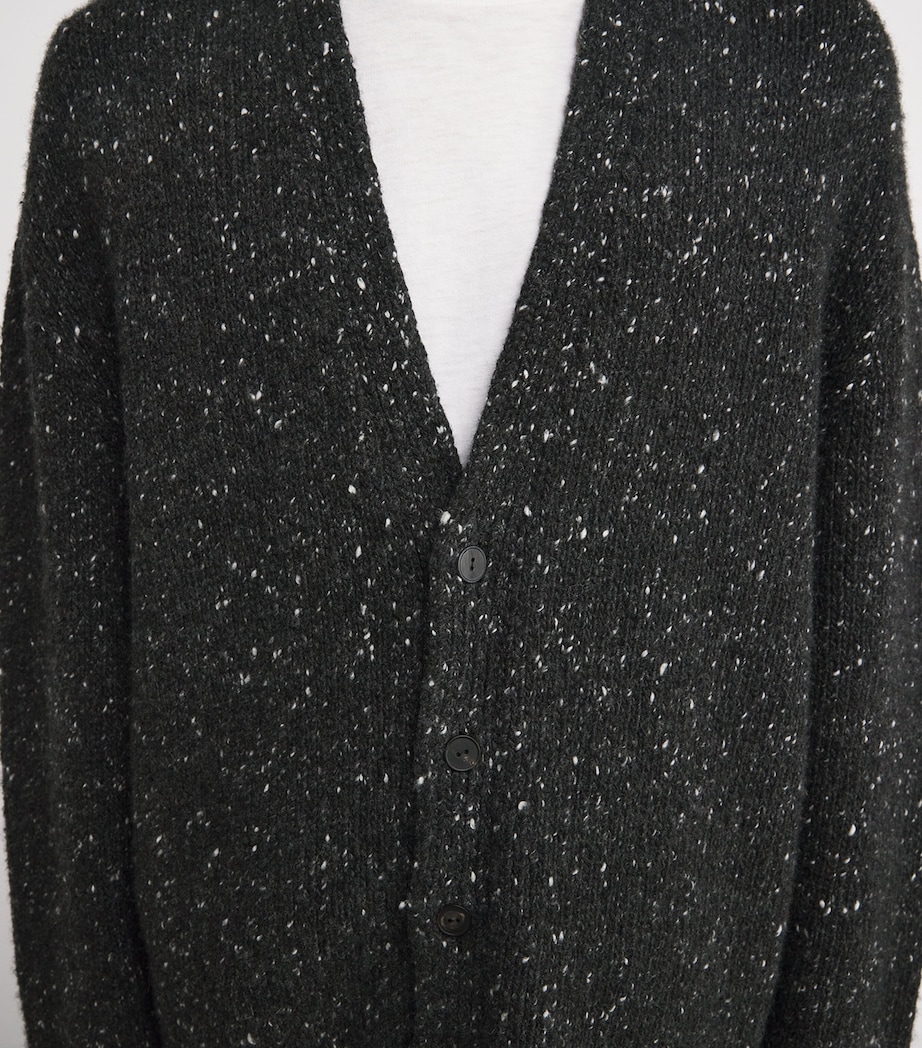 Hardy Cashmere Cardigan CHARCOAL MELANGE Image 5