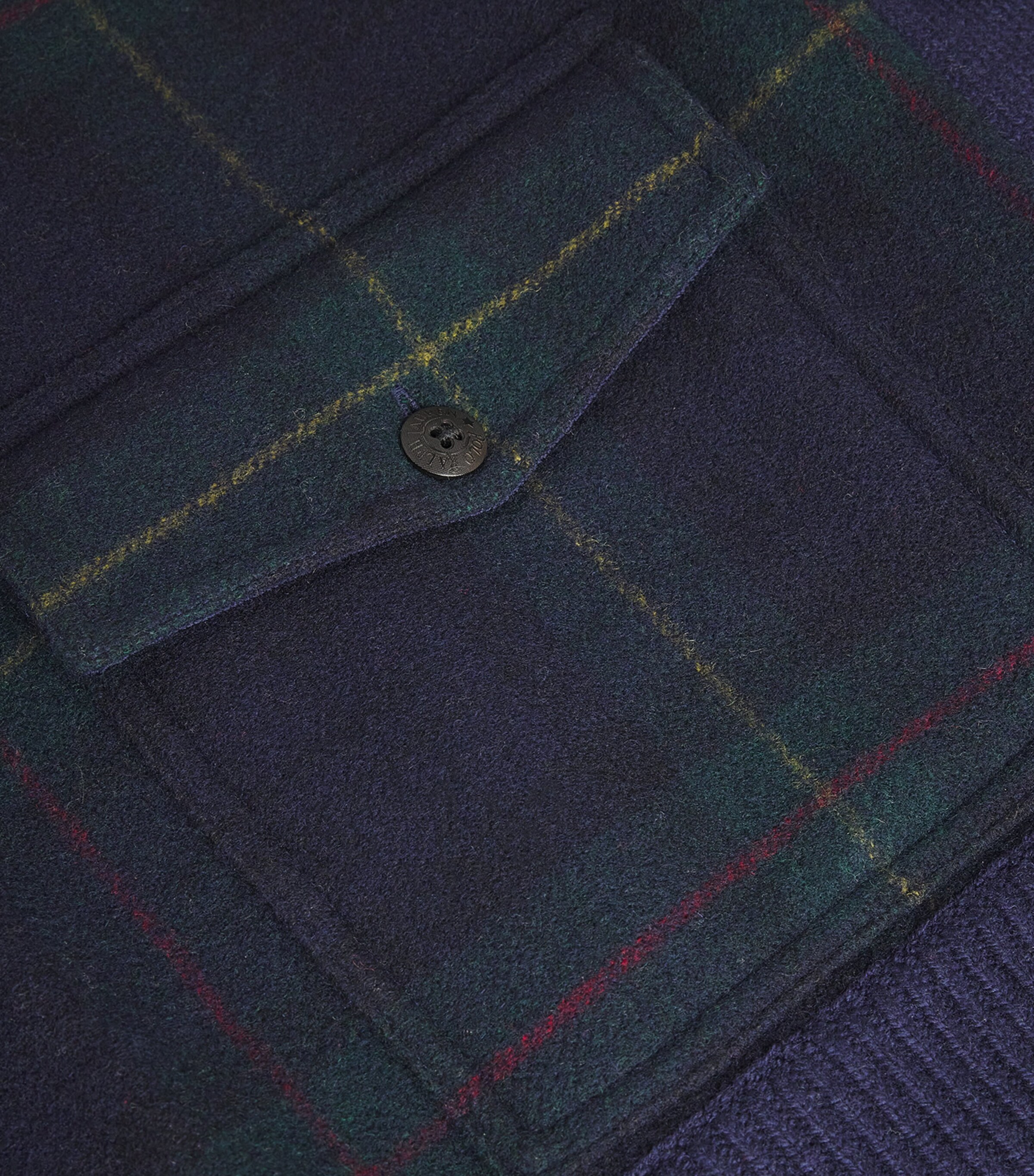 Polo Ralph Lauren Mens Wool Tartan Cardigan Blue Image 5