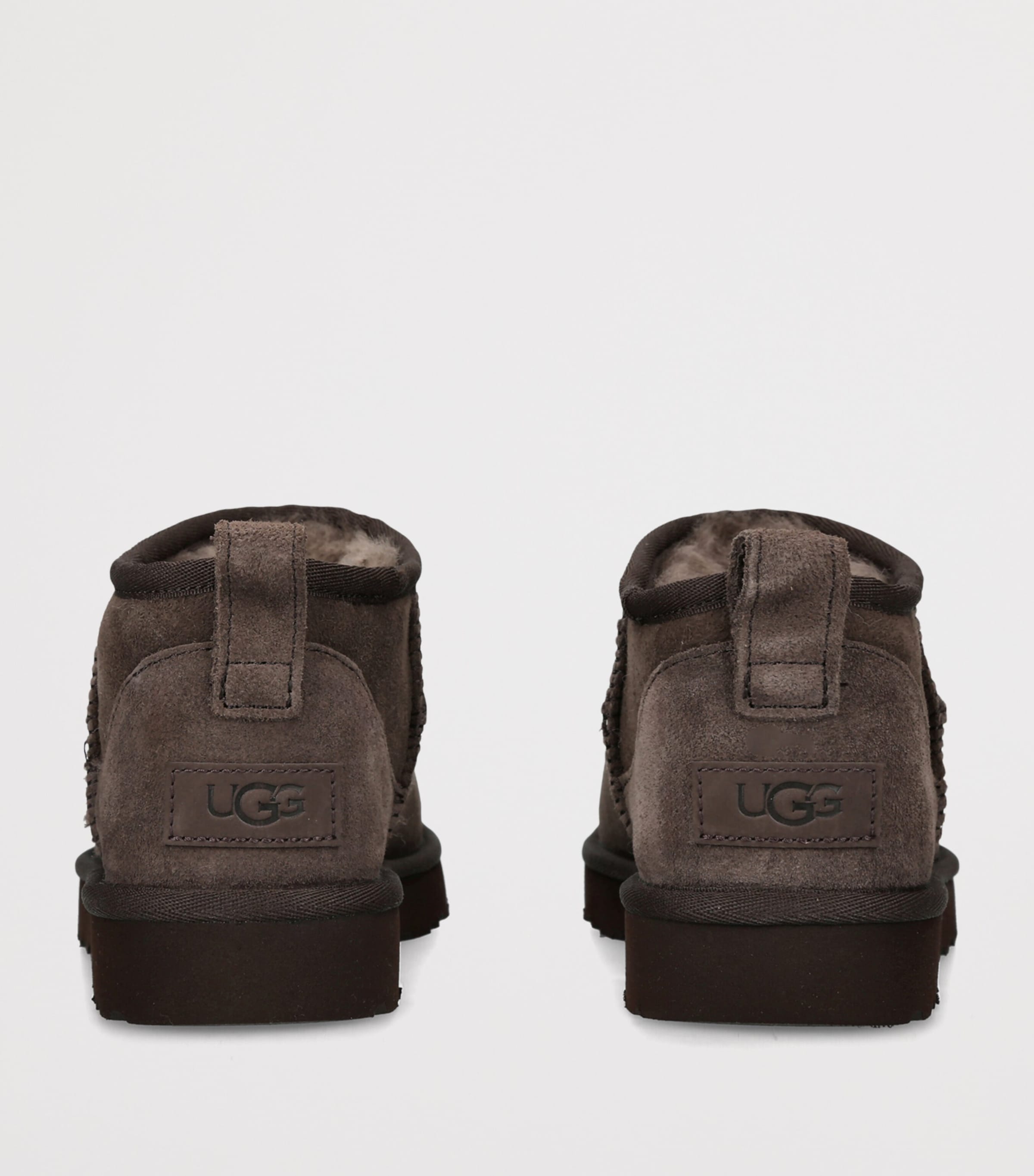 UGG Suede Classic Ultra Mini Boots Dark Brown Image 4