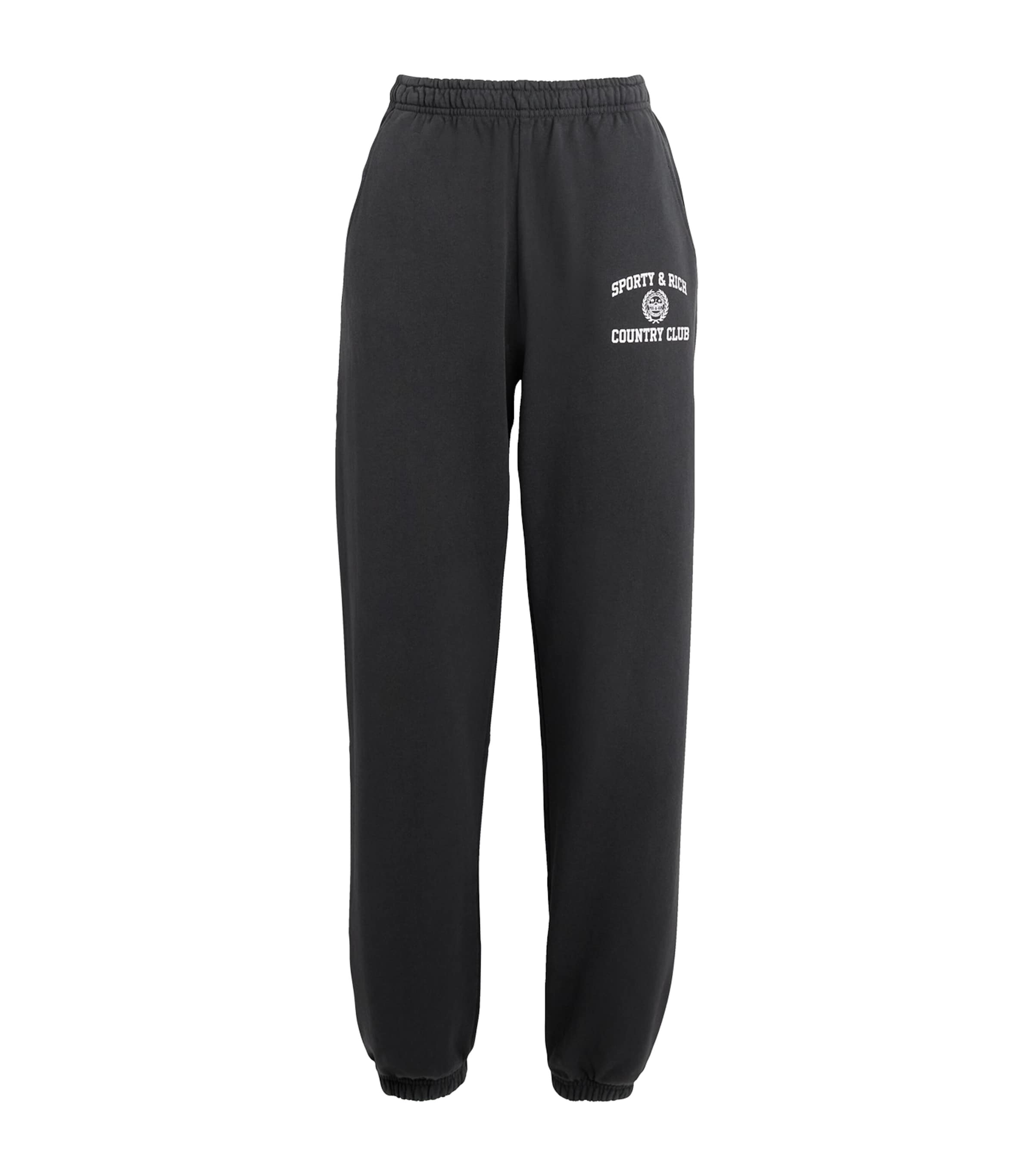 SPORTY AND RICH VARSITY CREST SWEATPANTS