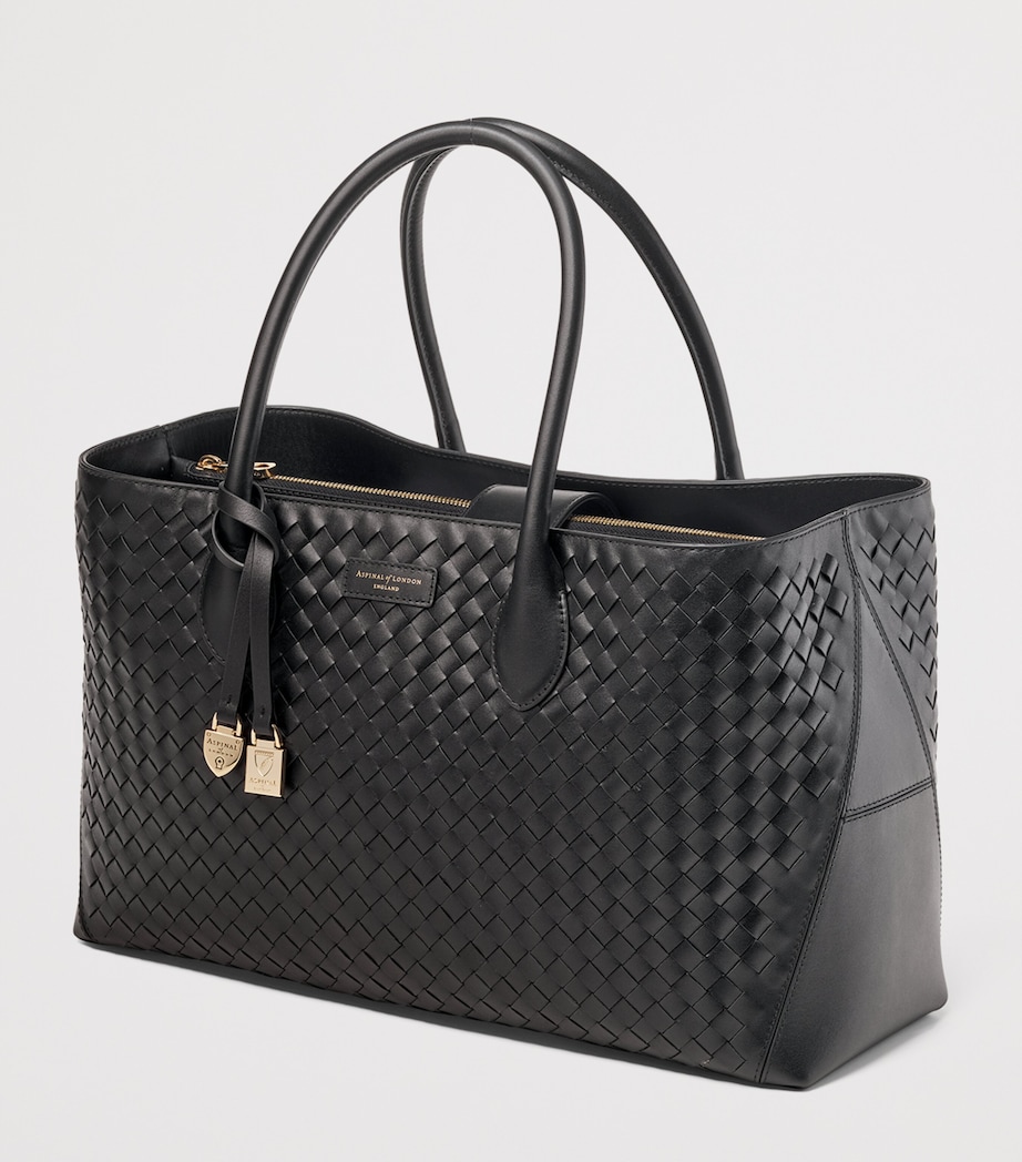 Leather London Tote Bag BLACK Image 2