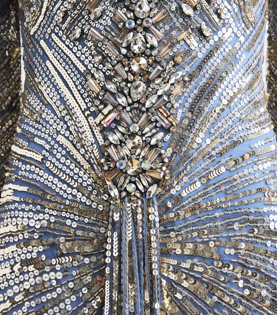 Sequin Wiona Gown DENIM 2148 Image 4