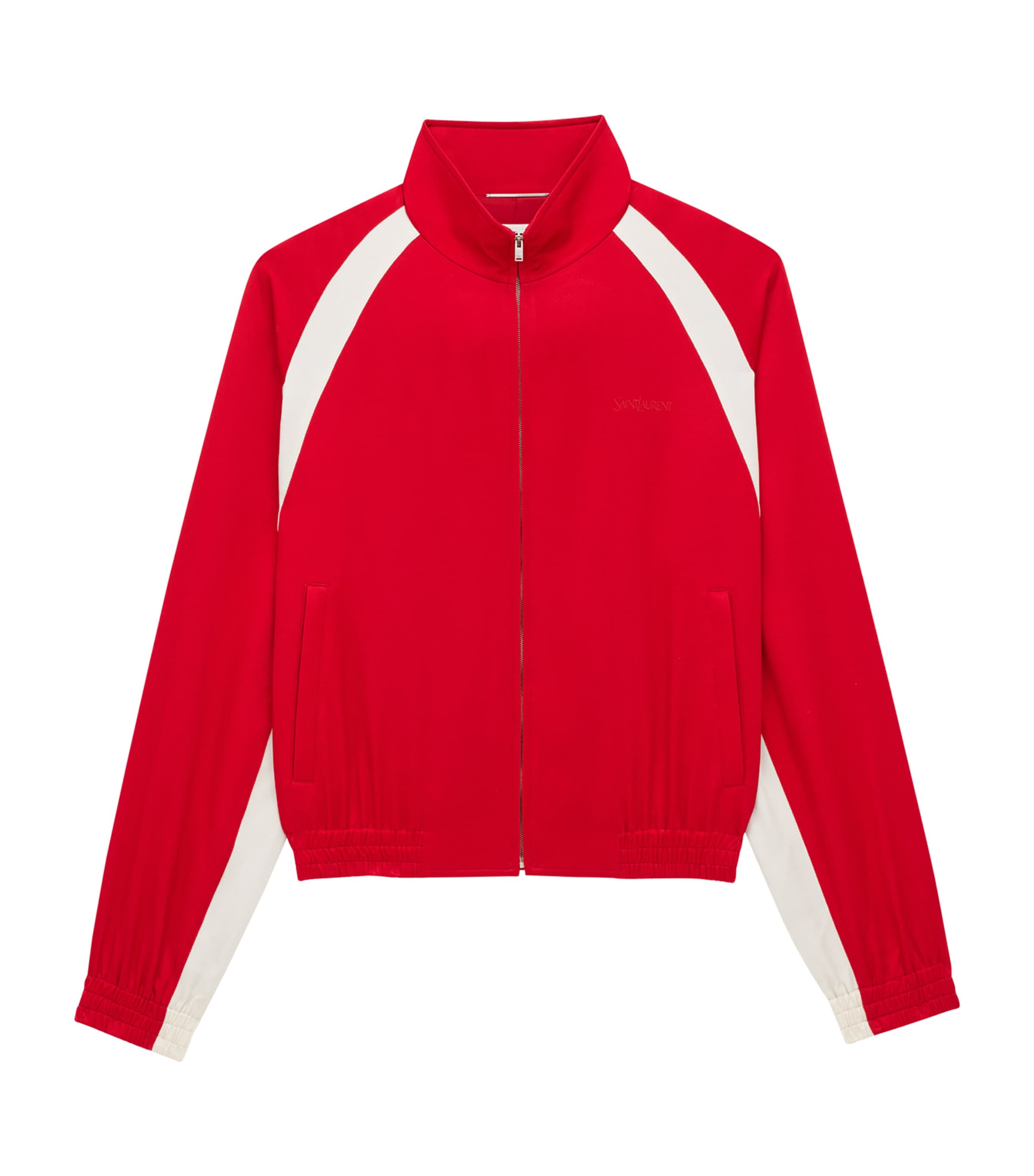 Saint Laurent Contrast-detail Bomber Jacket