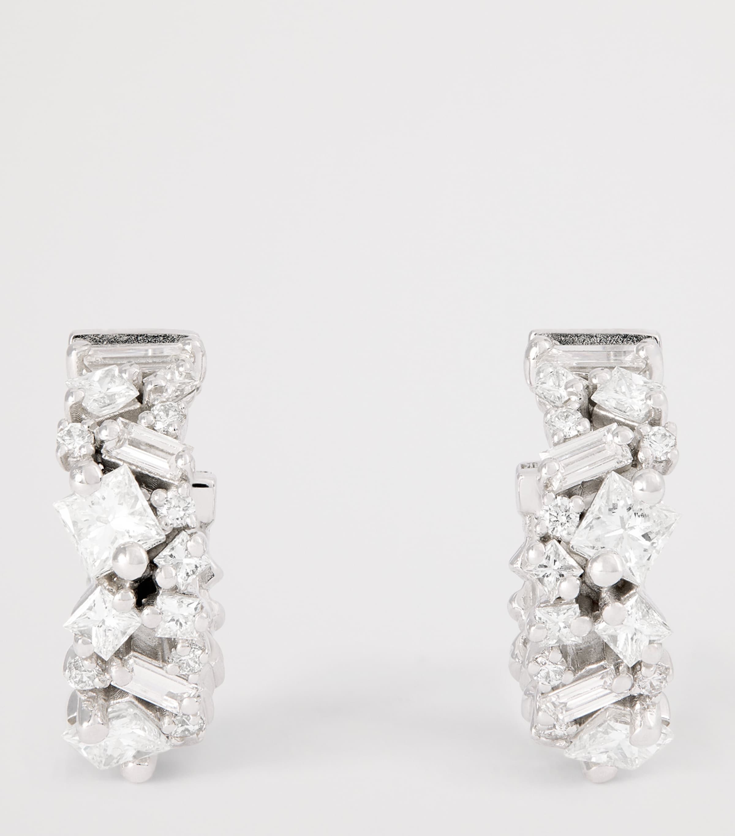 Suzanne Kalan White Gold and Diamond La Fantaisie Hoop Earrings Wg/wd Image 3