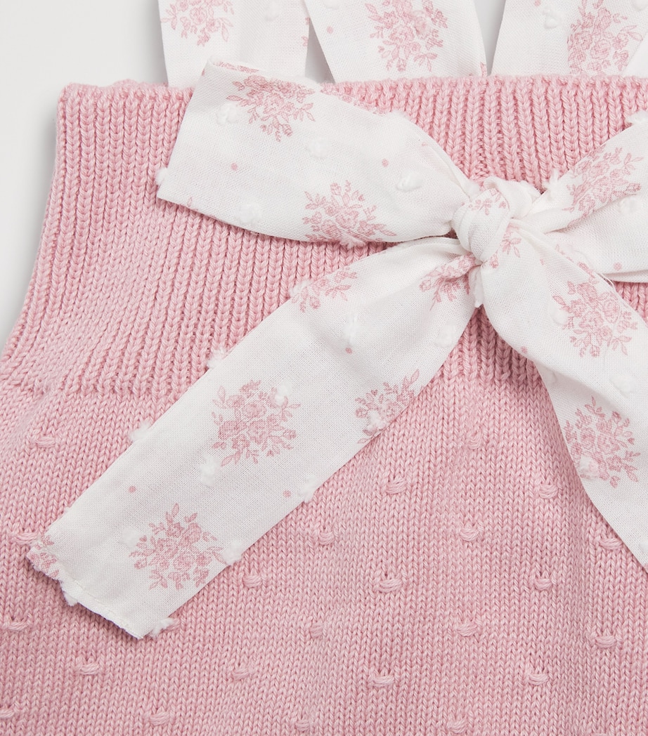Cotton Mimosa Knitted Bodysuit (1-24 Months) 422 H82 DUNE PINK Image 3