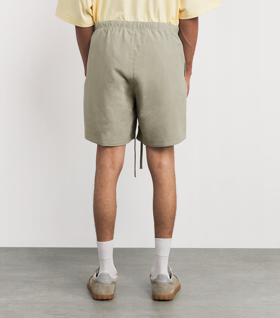 Cotton-Blend Logo Sweatshorts ABBEY STONE Image 4