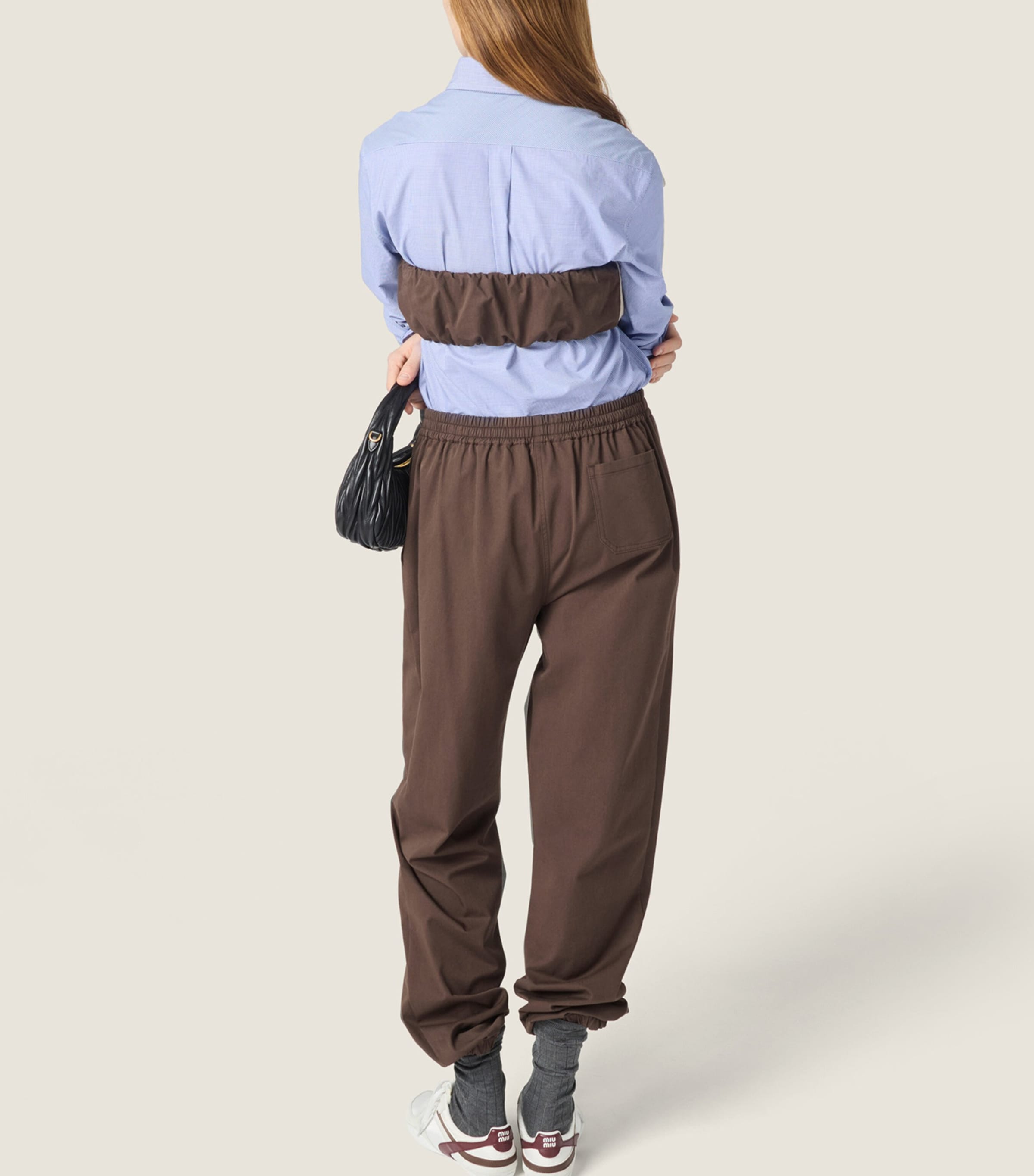 Miu Miu Womens Cotton Twill Bandeau Top Image 3