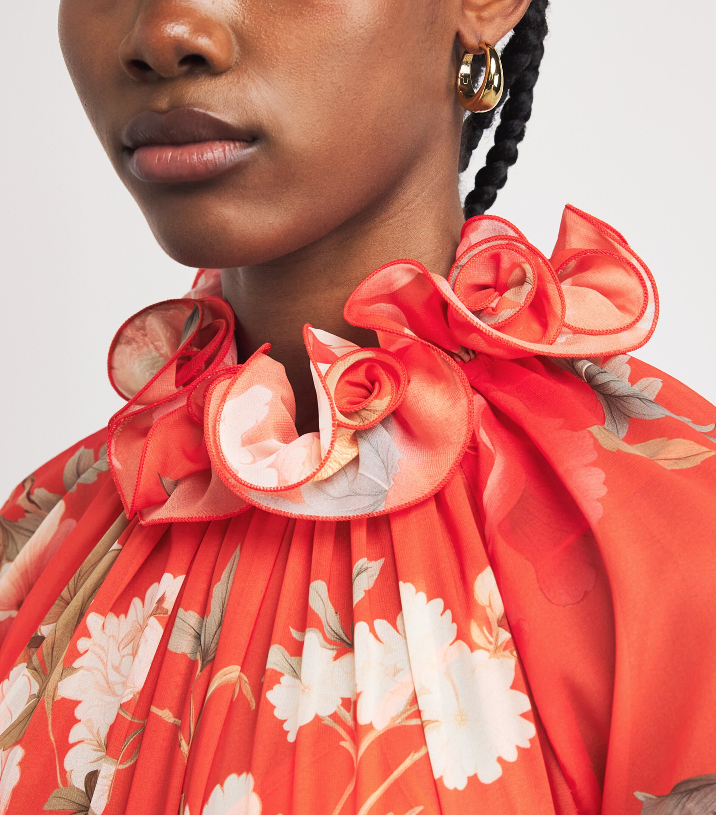 Leo Lin Floral Angela Maxi Dress - Orange