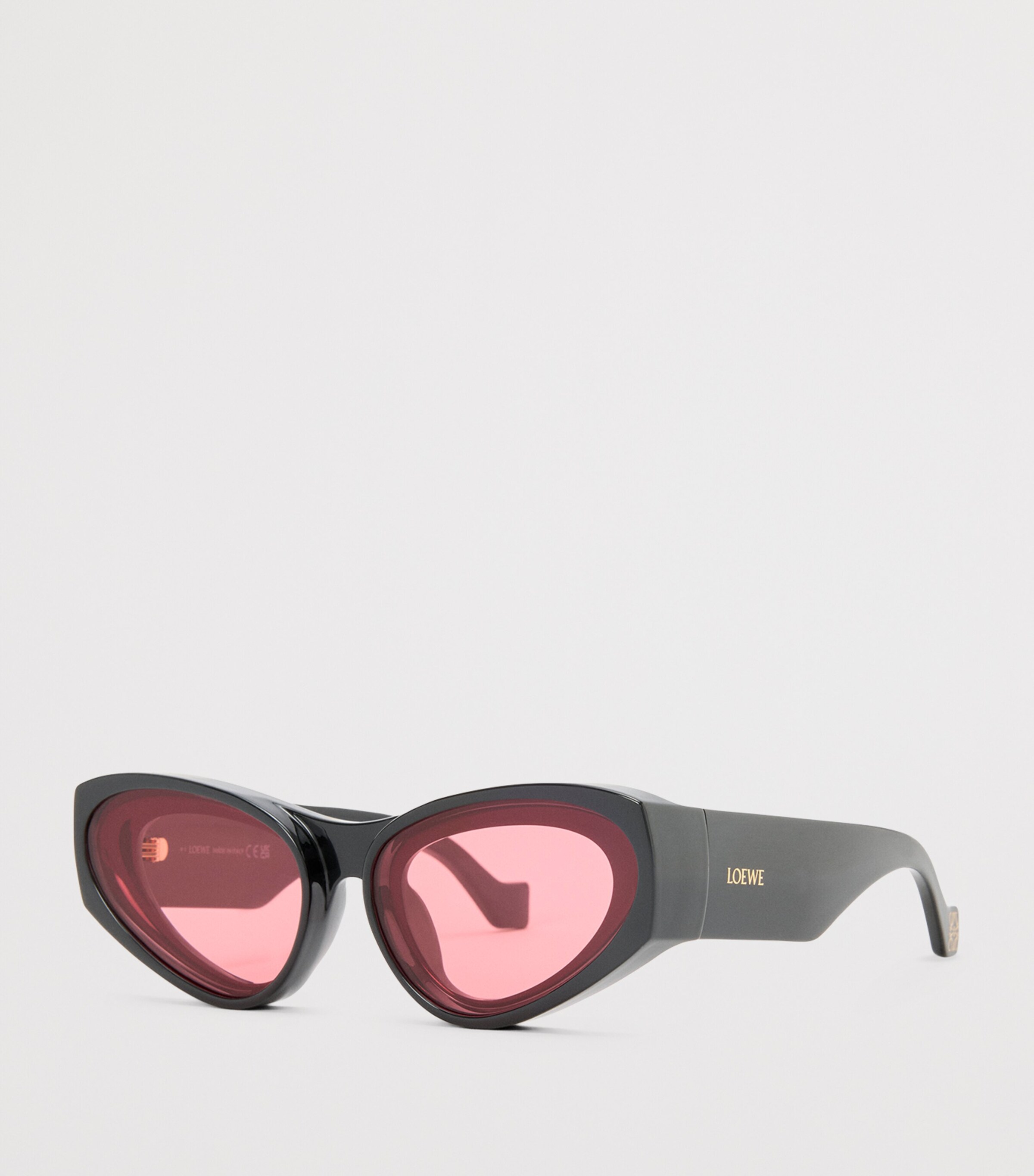 LOEWE x Paula's Ibiza Cat Eye Sunglasses Black Image 2