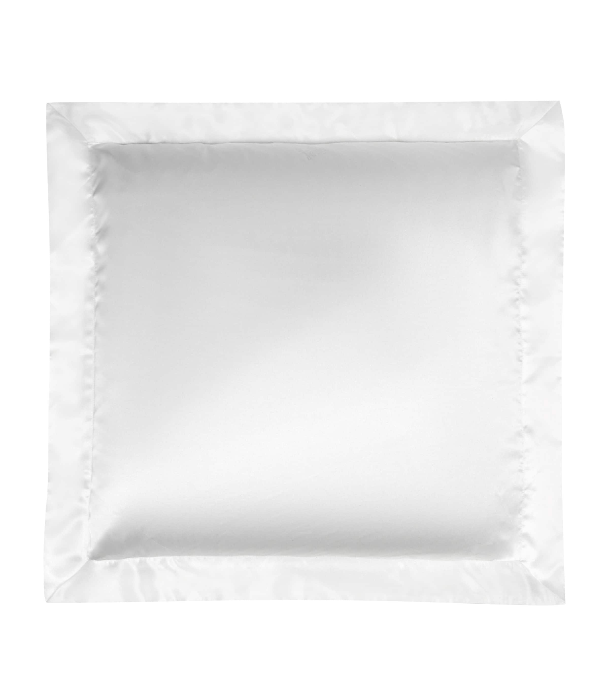 Silk Square Pillowcase (65cm x 65cm) WHITE Image 1