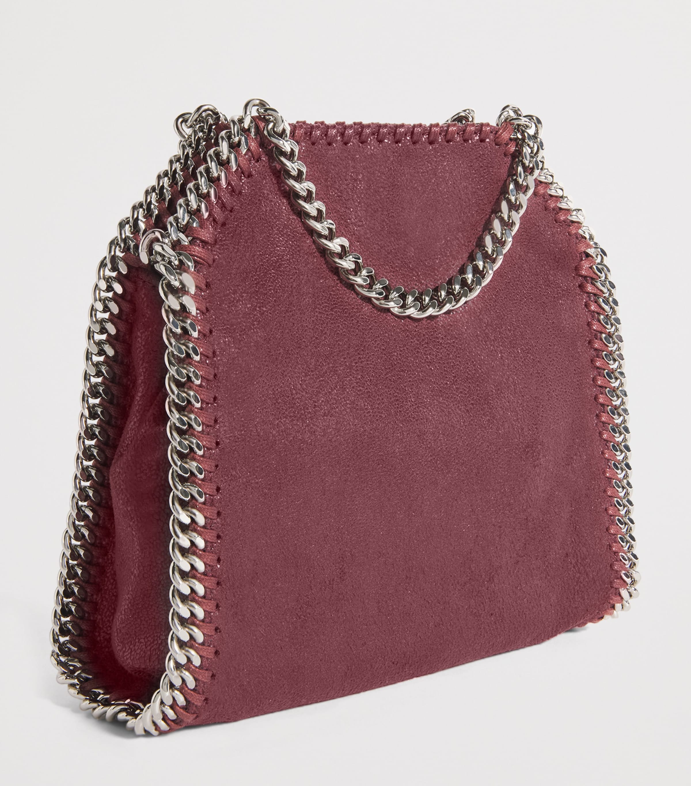 Stella McCartney Burgundy Tiny Falabella Tote Bag | Harrods UK Stella McCartney Burgundy Tiny Falabella Tote Bag | Harrods UK