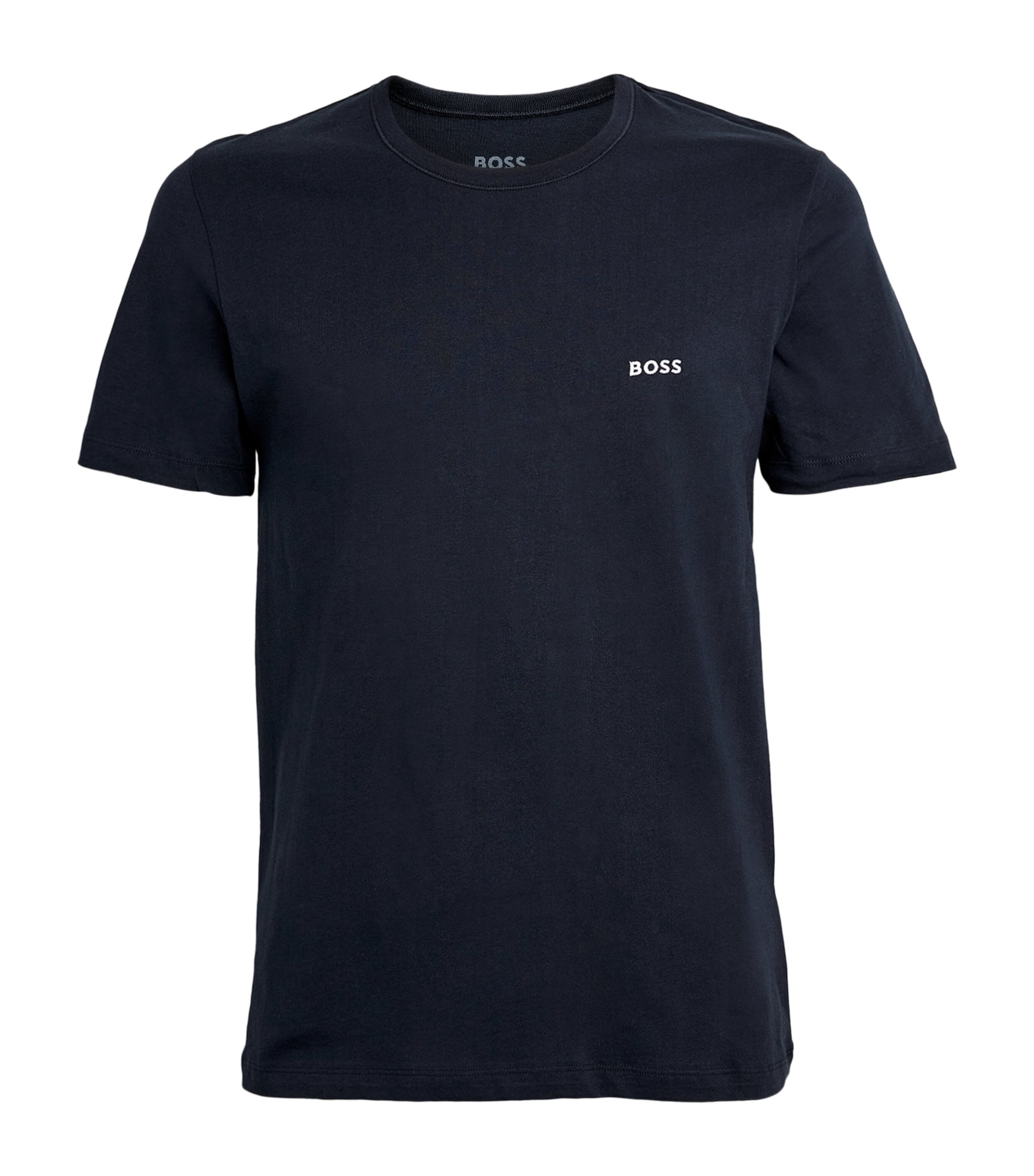Shop Hugo Boss Logo-embroidered T-shirt