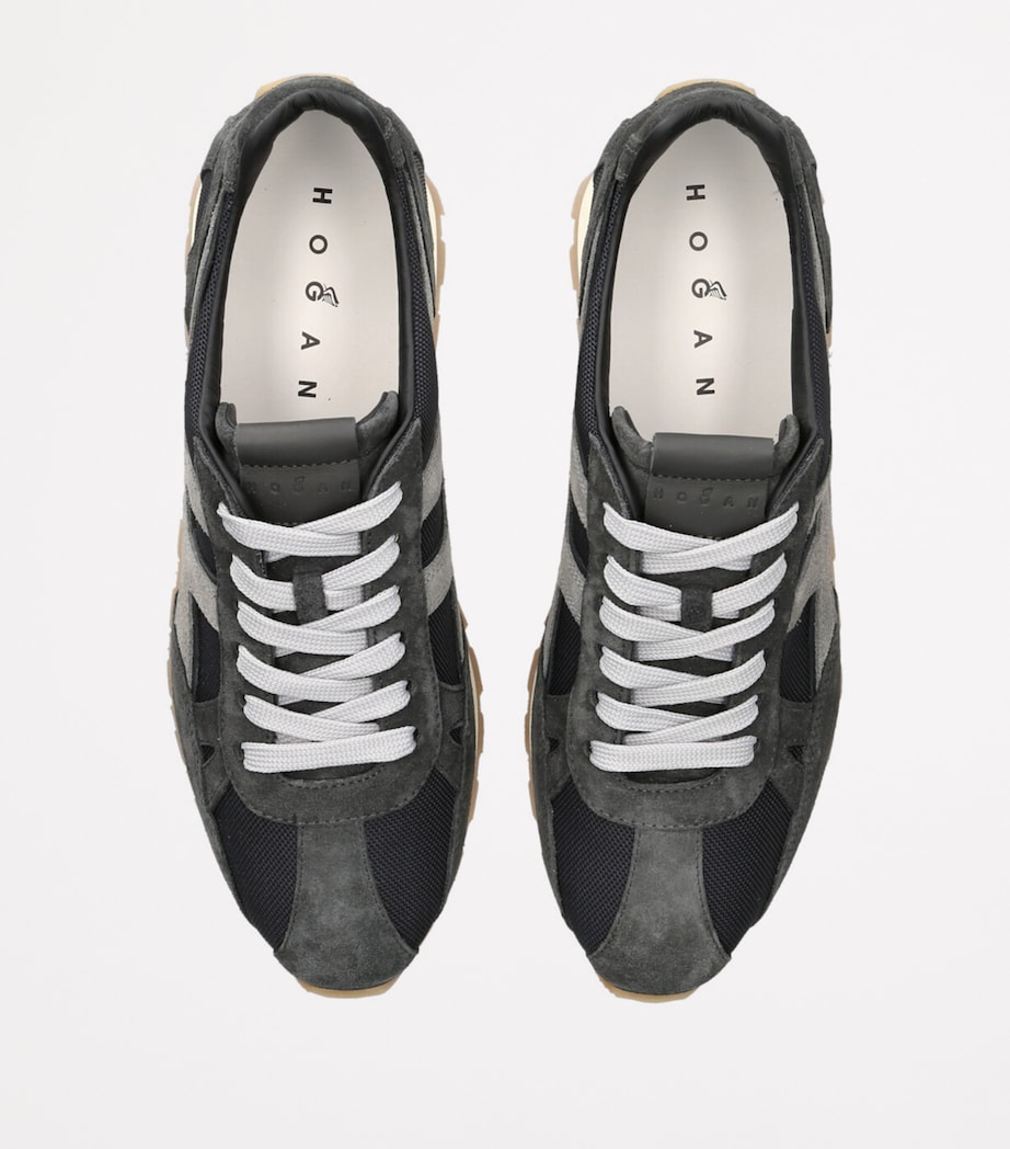 Suede Allacciato Sneakers BLUE/DARK Image 4