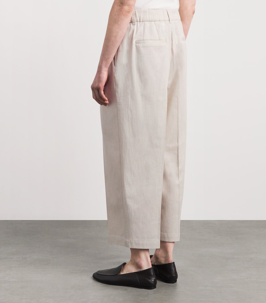 Varley Womens Cropped Ellison Trousers Birch Marl Image 5