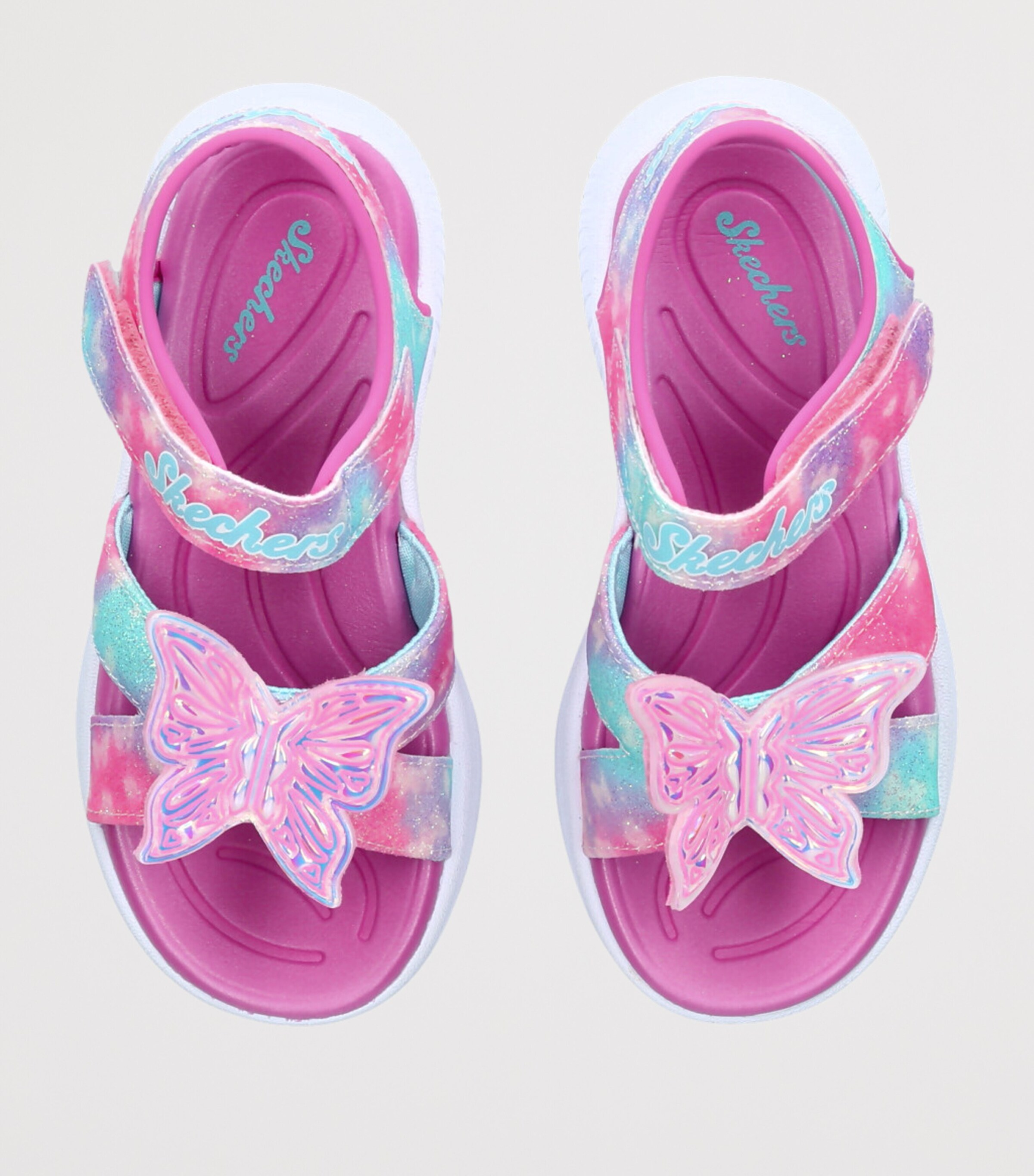 Skechers Jumpsters Butterfly Sandals Pink Image 4