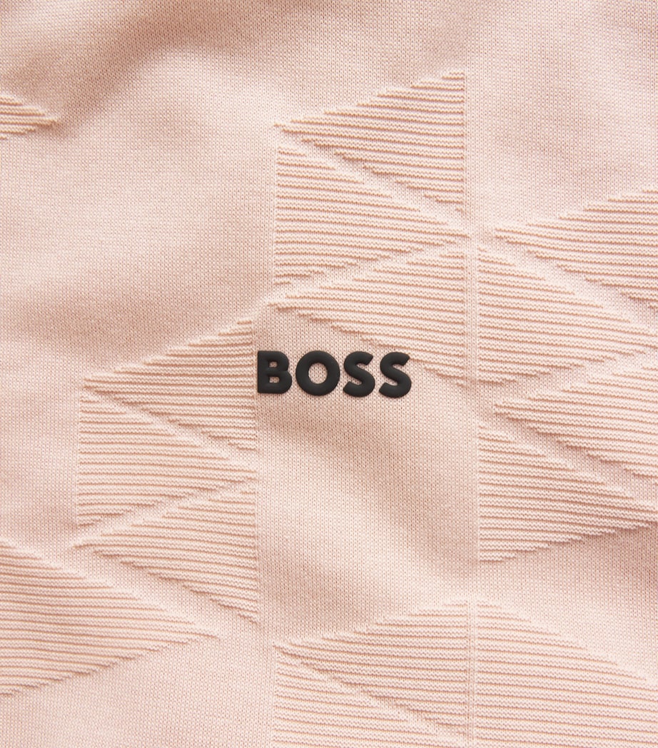 BOSS Mens Cotton Network Logo T-Shirt Light Orang Image 6