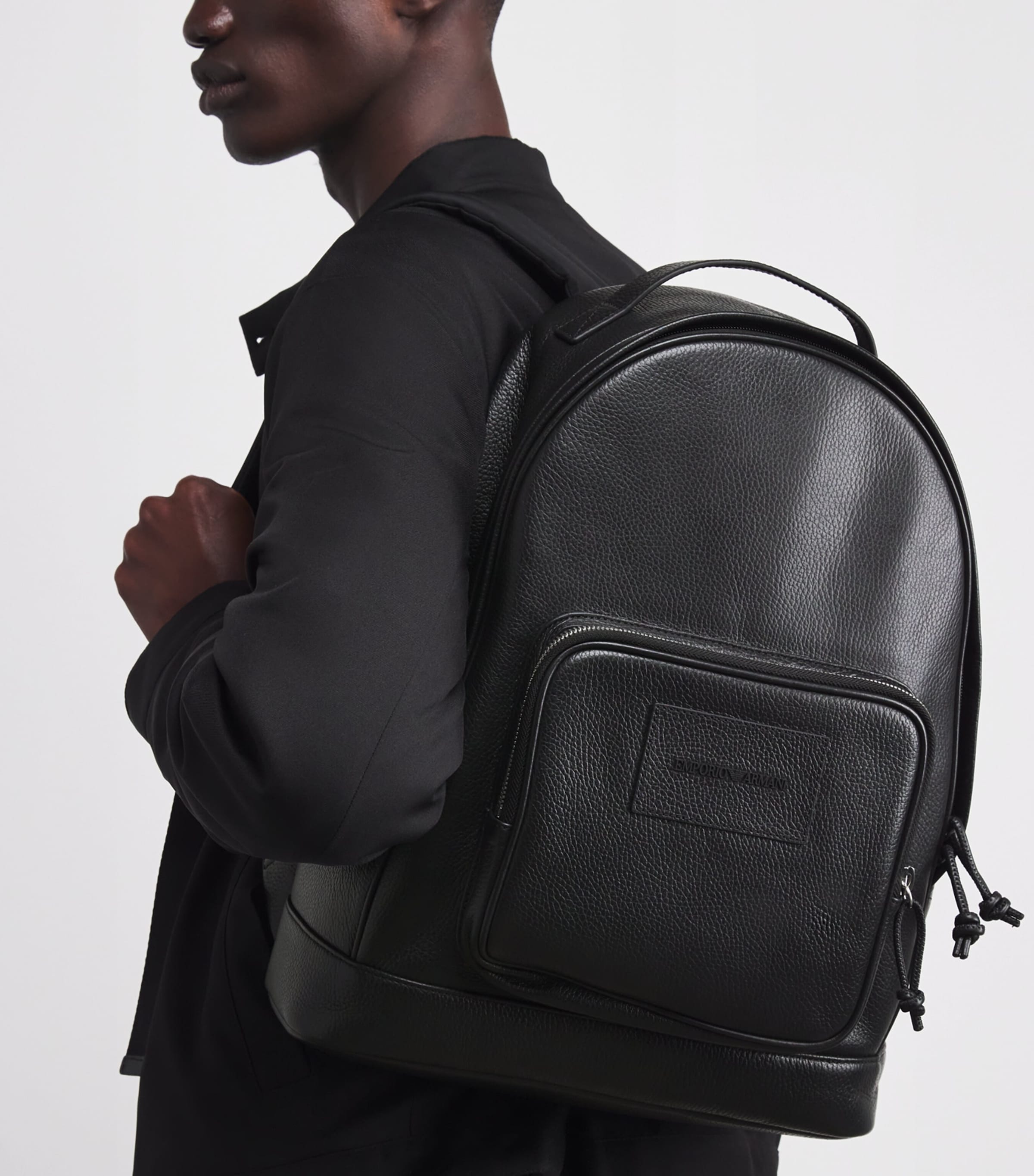 Emporio Armani Leather Backpack Image 2
