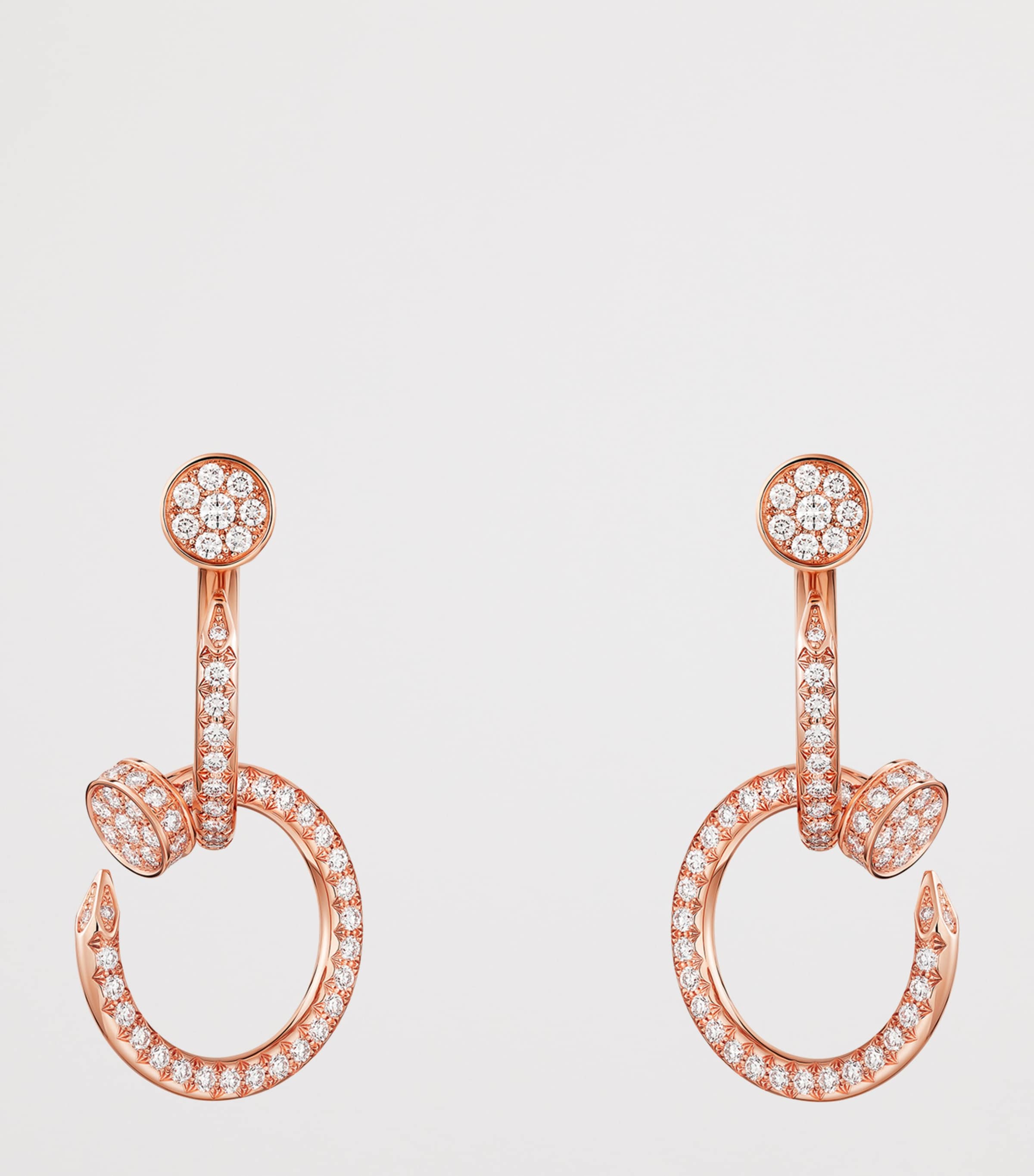 Rose Gold and Diamond Juste un Clou Earrings ROSE GOLD Image 2