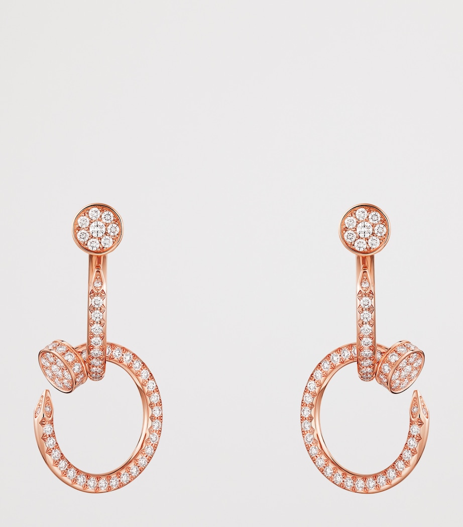 Rose Gold and Diamond Juste un Clou Earrings ROSE GOLD Image 2