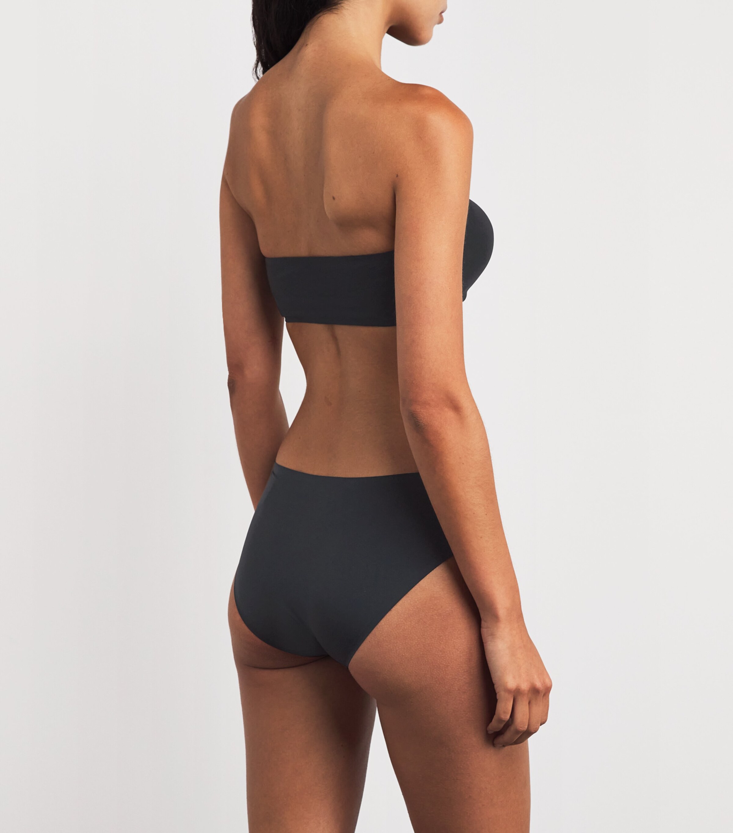 SoftStretch Padded Bandeau Bra 011 BLACK Image 4