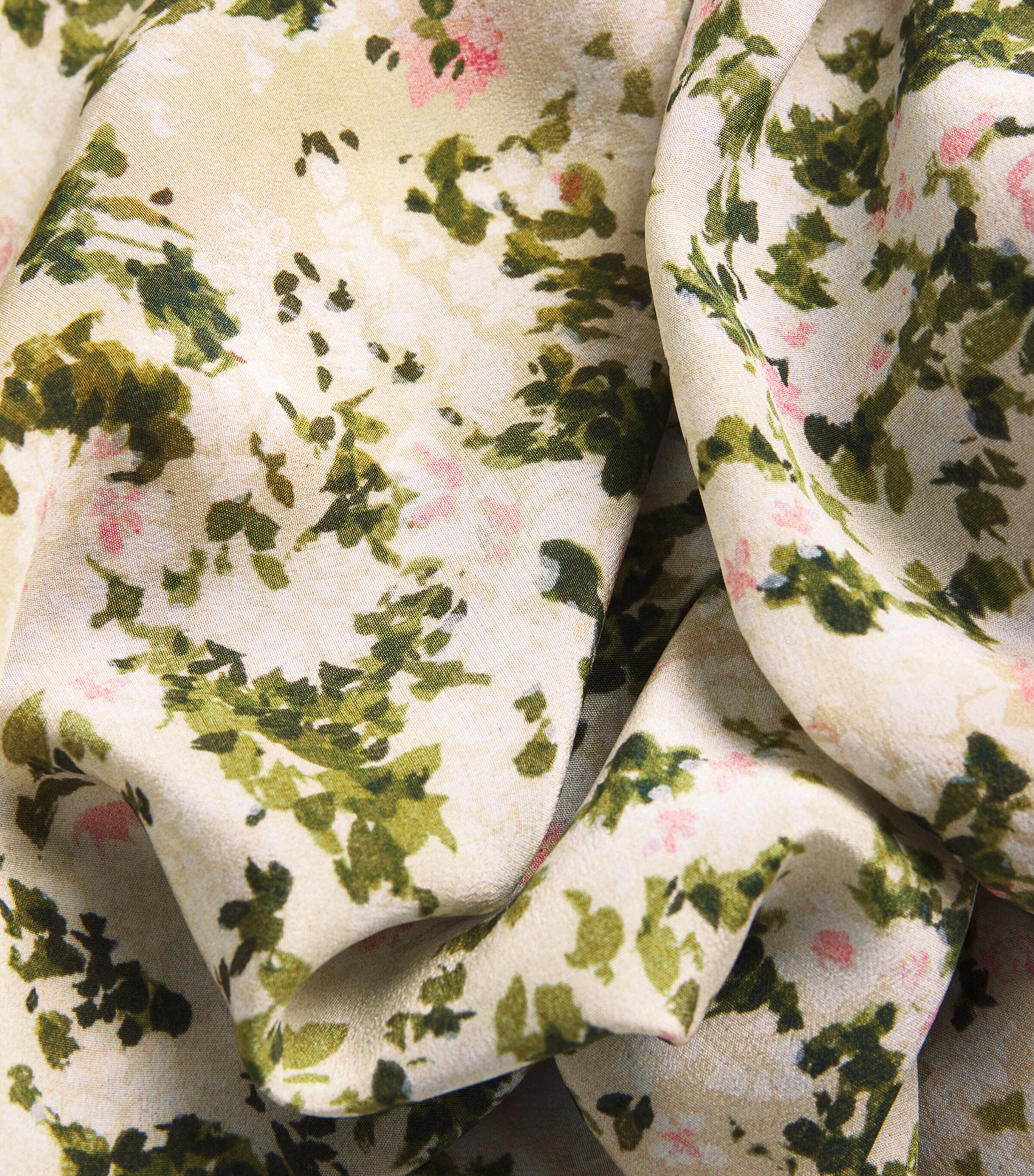 Silk Floral Mini Dress IVORY Image 5