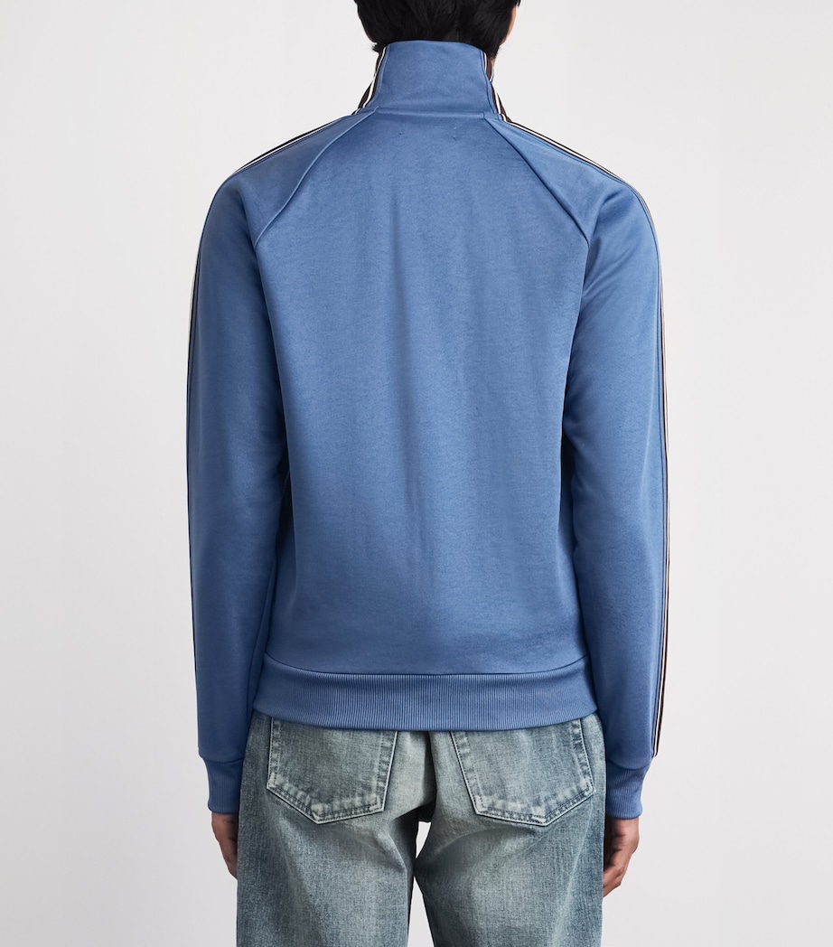 Fred Perry Mens Tramline Tape Track Jacket Ace Blue Image 5