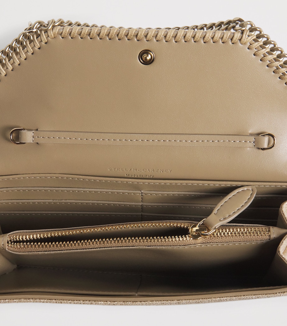 Faux Leather Falabella Chain Wallet T701 GOLD Image 4