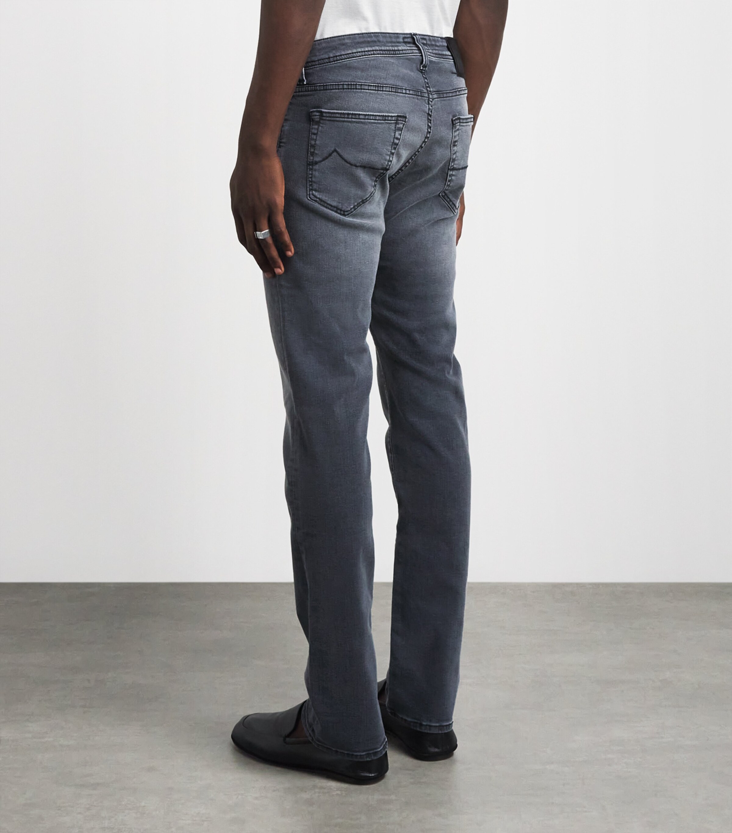 Jacob Cohën Mens Pony Hair-Patch Nick Slim Jeans Image 5