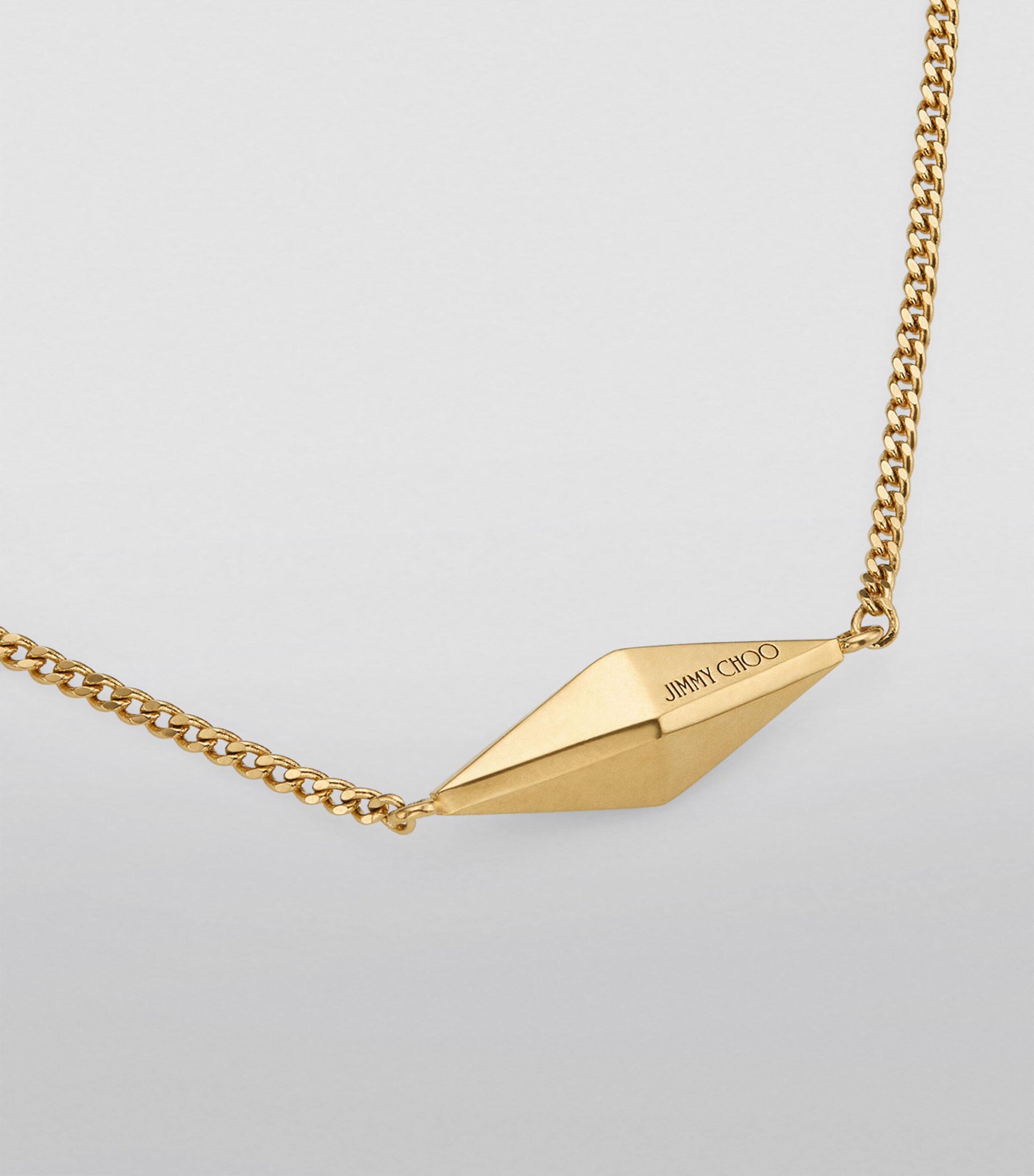 Diamond Fine Chain Necklace GOLD Image 4