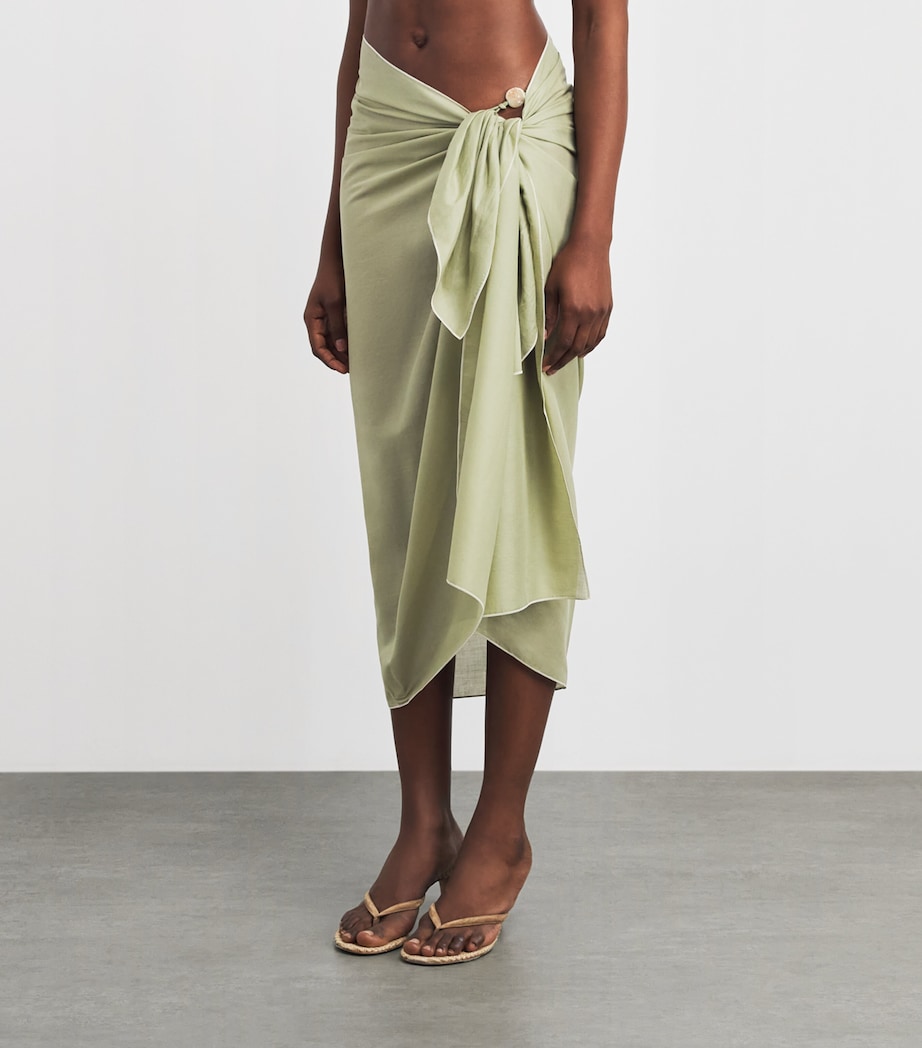 Eres Womens Cotton Voile Cabine Pareo Alligator Image 4