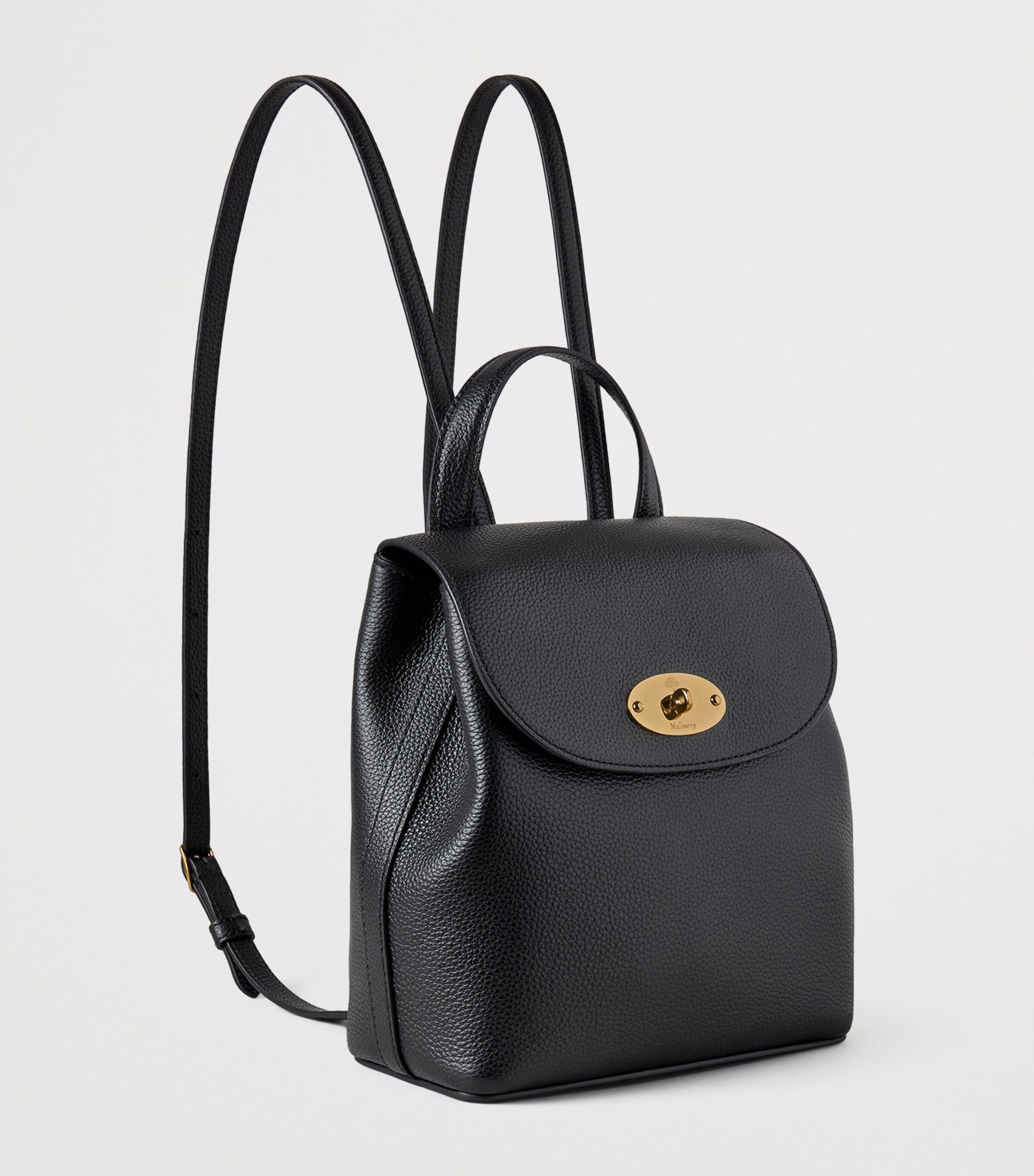 Mulberry Mini Leather Bayswater Backpack Black Image 2
