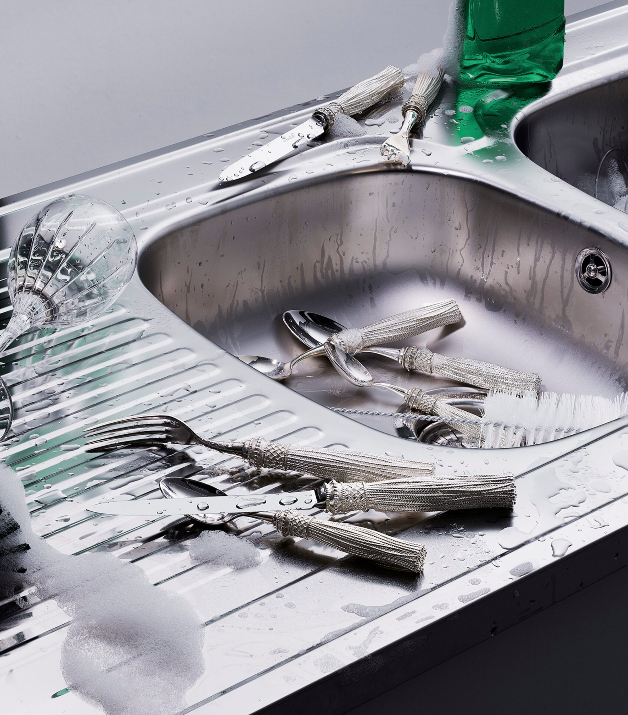 Pompon Silver-Plated 2-Piece Coffee Spoon Set SILVER Image 3