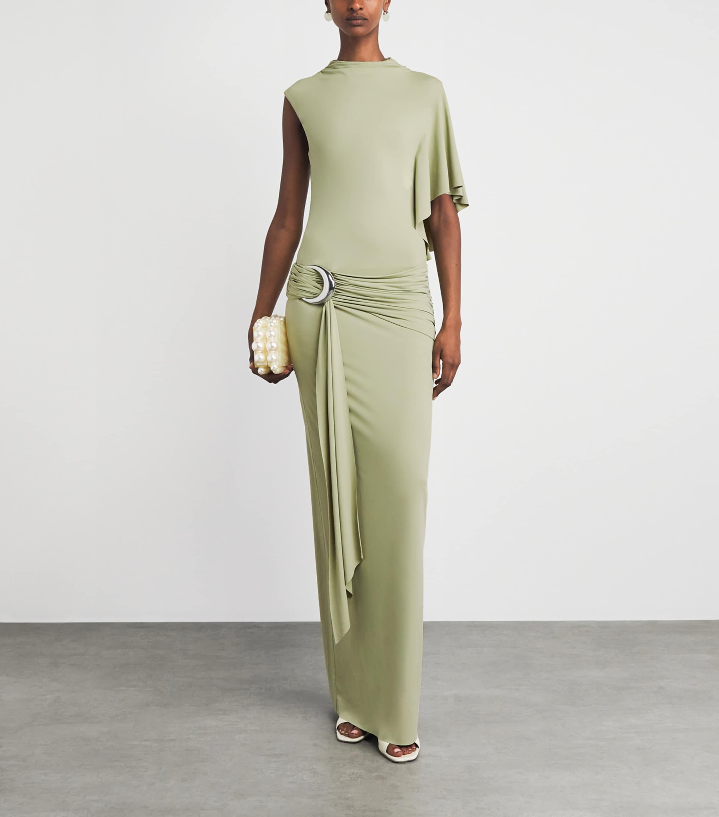De La Vali Womens Titan Maxi Dress Mint Green Image 2