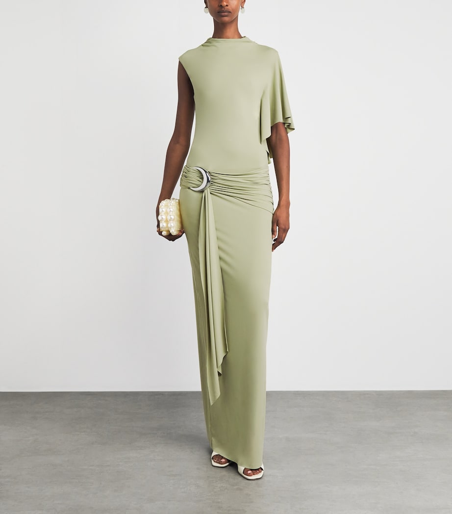 De La Vali Womens Titan Maxi Dress Mint Green Image 2