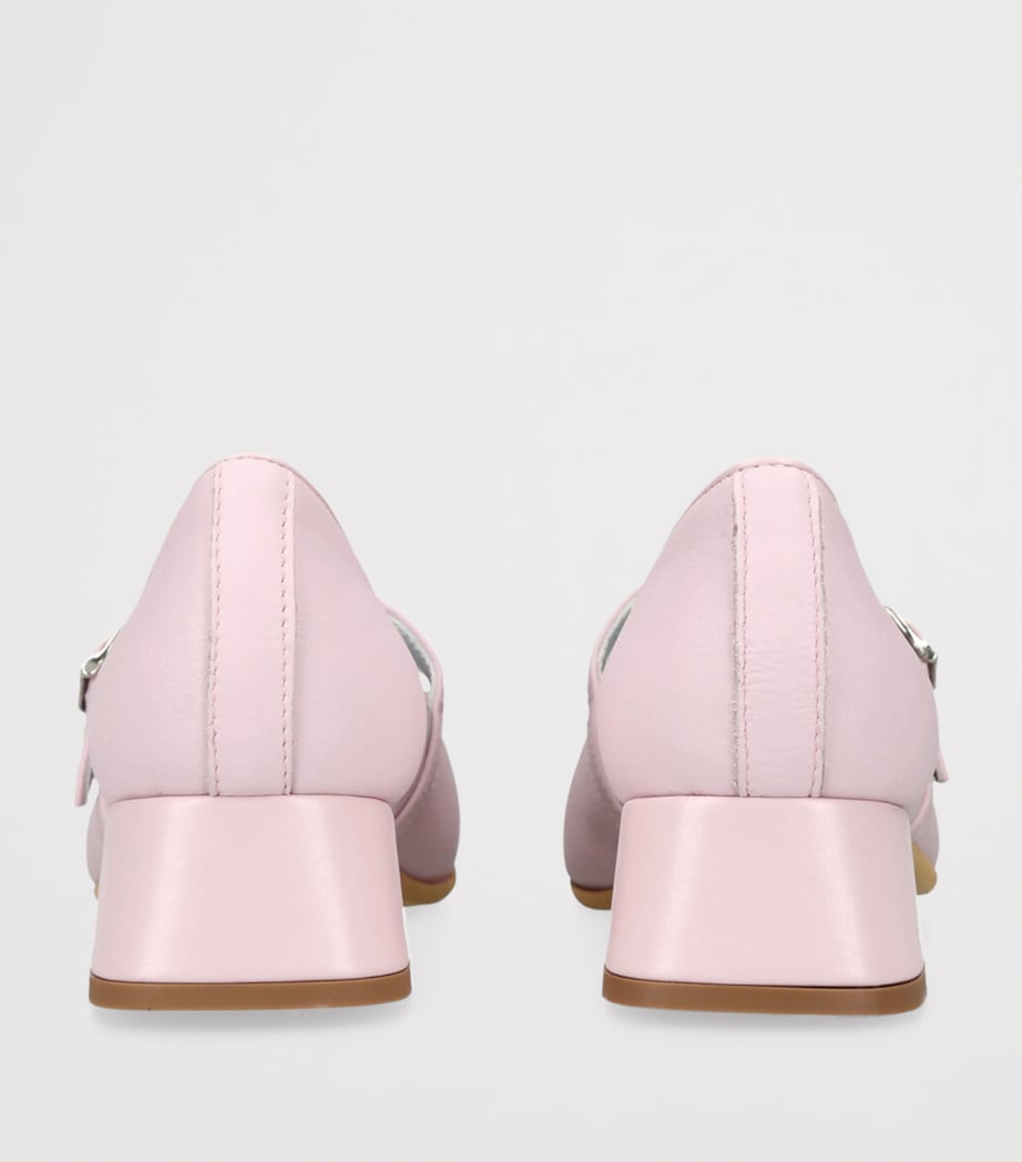 Leather Dorothy Mary Janes PINK Image 2