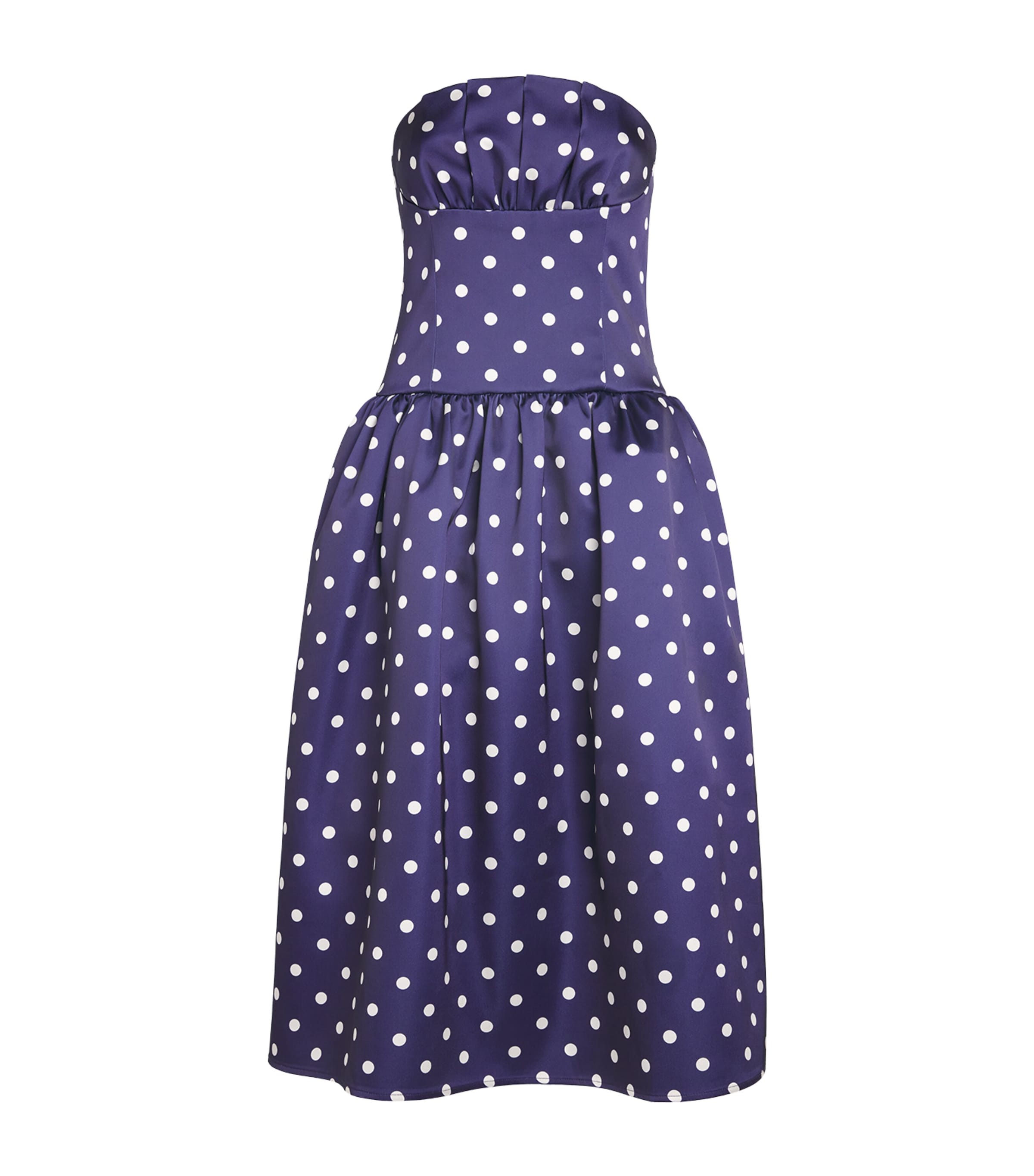 Shop Self-portrait Off-the-shoulder Midi Dress In Navy