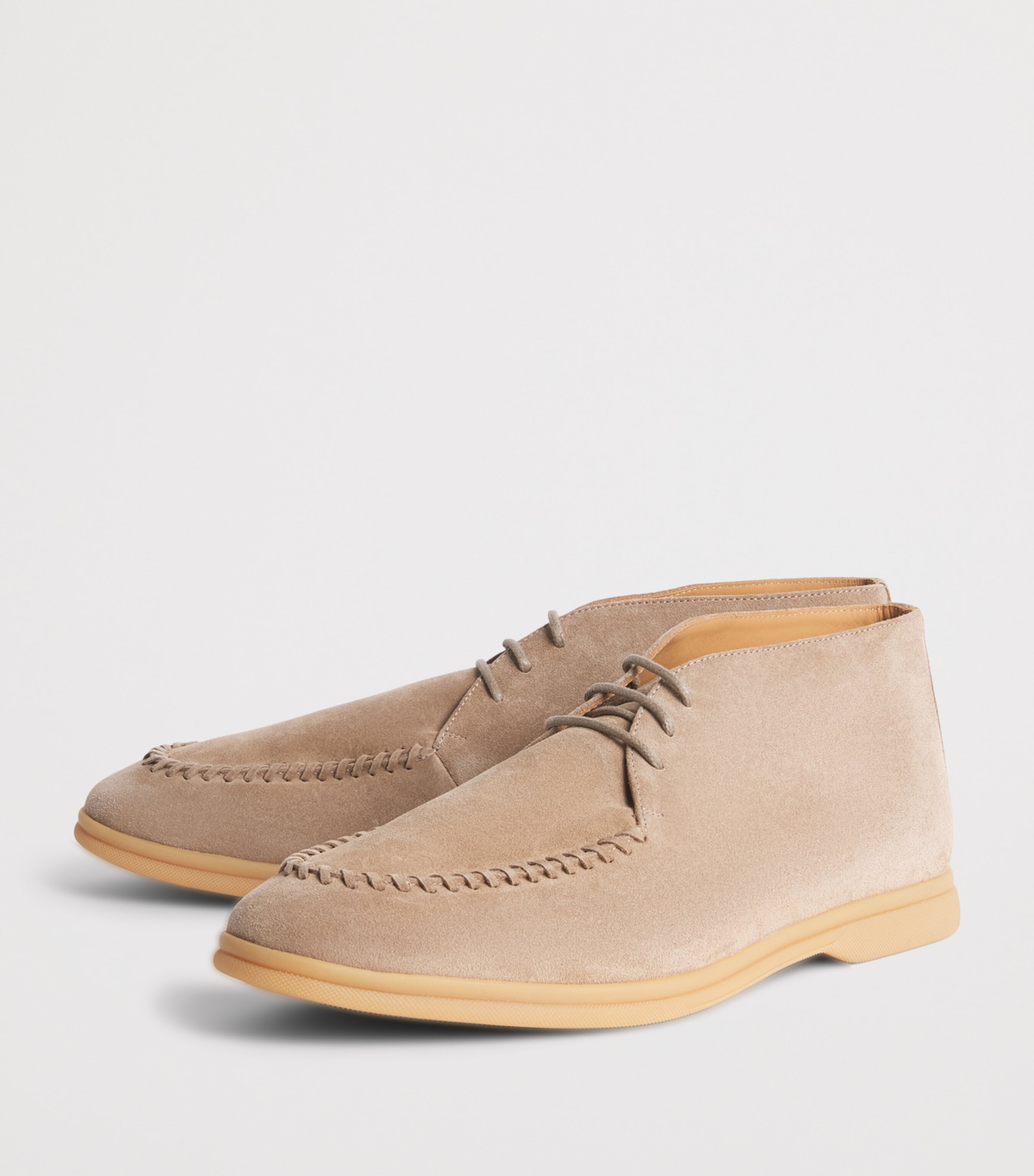Eleventy Suede Ankle Boots Cammello Image 3