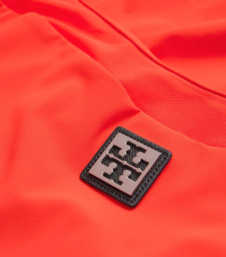 Mesh Panelled Swimsuit DEEP POPPY Image 4