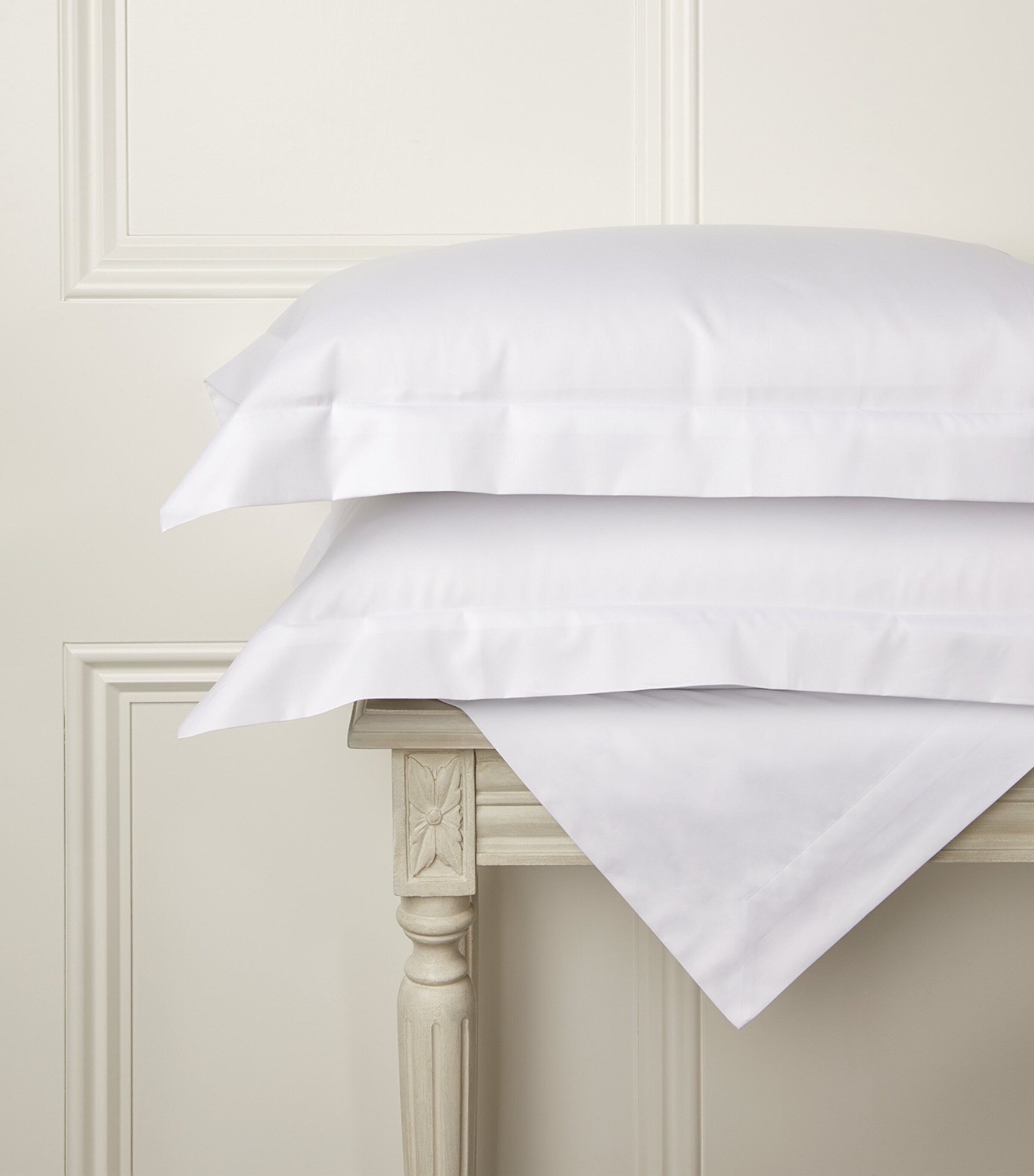 Amanda King Fitted Sheet (150cm x 200cm) WHITE 100 Image 4
