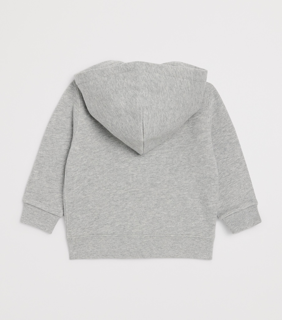 Ralph Lauren Kids Polo Pony Zip-Up Hoodie (3-24 Months) Dark Sport Heather Image 2