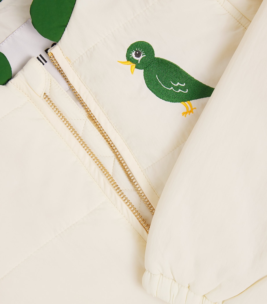 Embroidered Blackbird Padded Jacket (3-11 Years) OFFWHITE Image 3