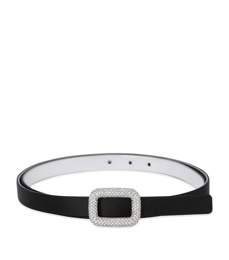 Satin Viv Choc Strass Belt BLACK Image 1