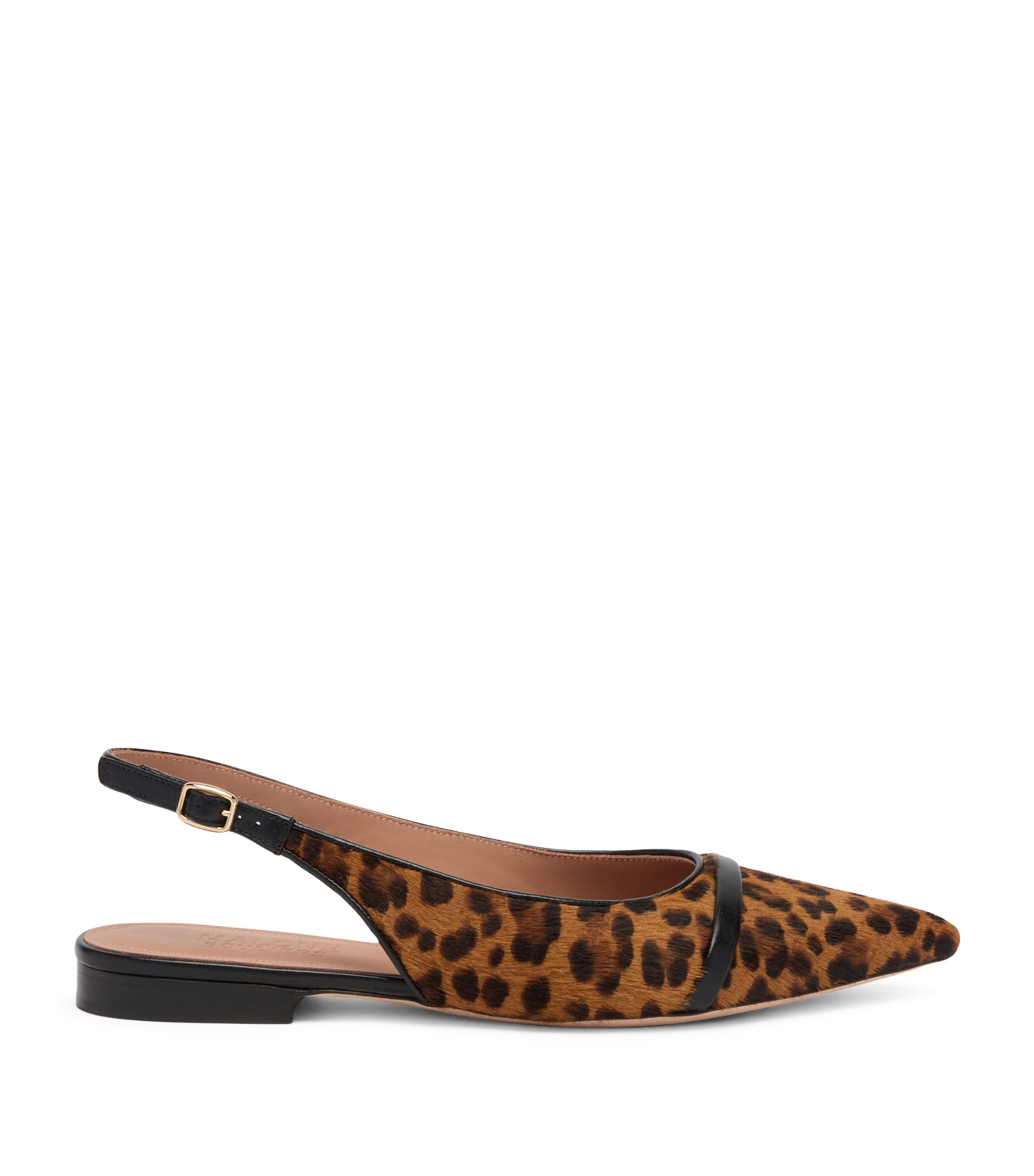 Malone Souliers Suede Jama Slingback Flats In Brown